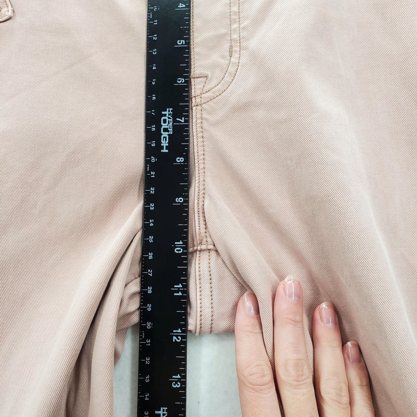 Spanx Spanx Cropped Wide-Leg Pants Womens 2 Pink Button Pockets Preppy Twill Cotton Spandex Size 26" / US 2 / IT 38 - 6 Thumbnail