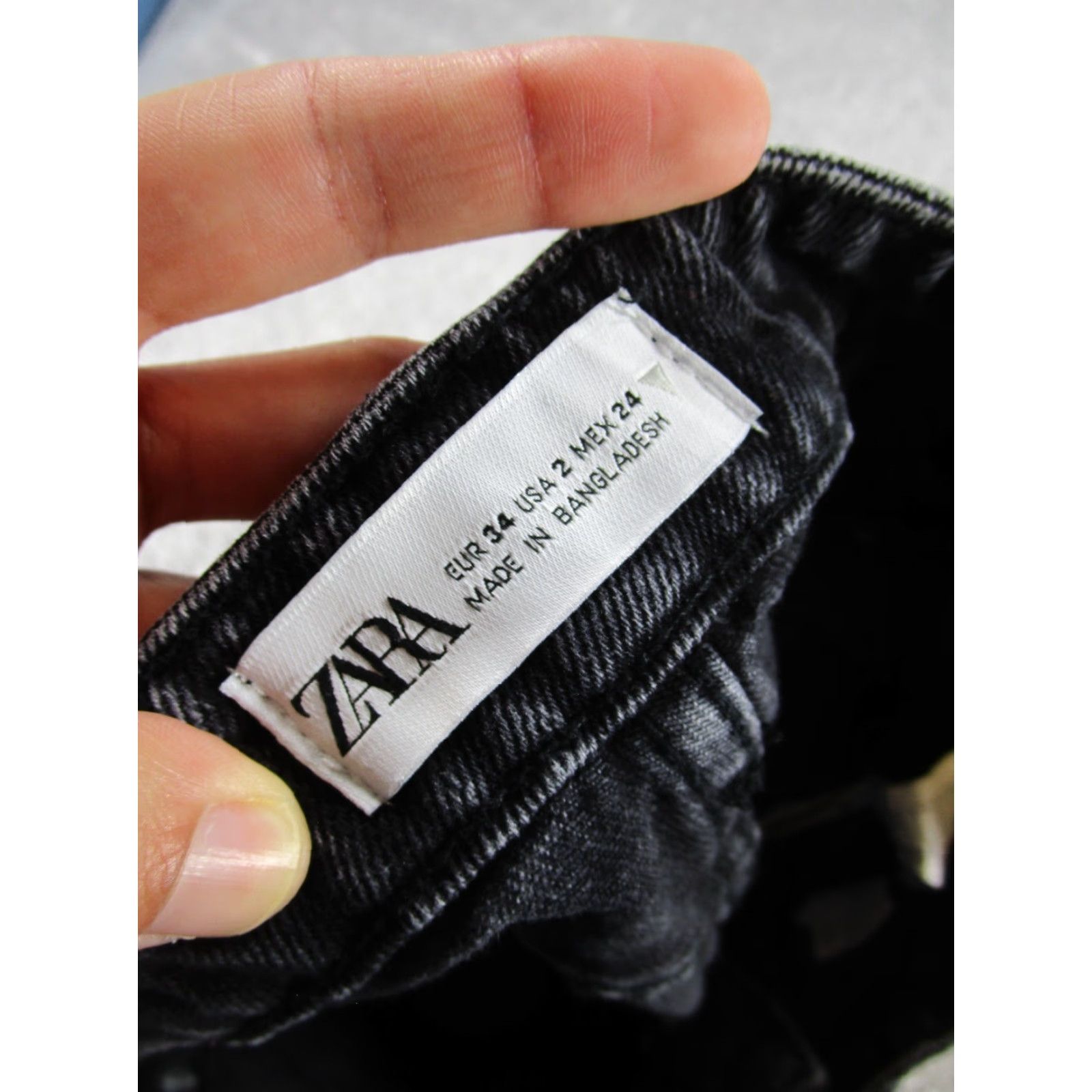 Zara VINTAGE Zara Denim Shorts Women 2 Gray Button Fly Cut-Off 90s Festival Vintage style Womens Shorts Size 26" / US 2 / IT 38 - 7 Thumbnail