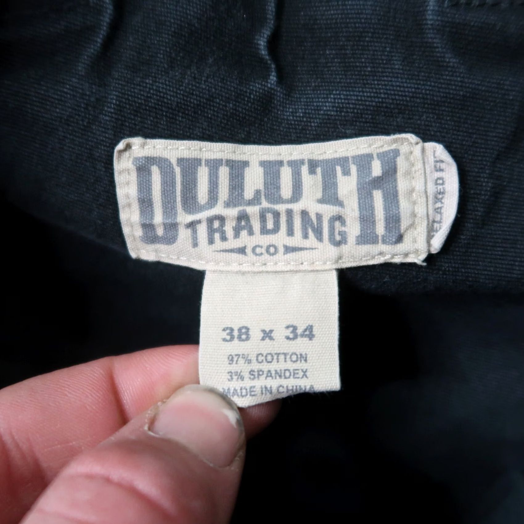 Vintage Duluth Cargo Pants Men 38x34 36x32 Black Workwear Straight Leg 5-Pocket Canvas Cotton Blend Belt Loops Relaxed Vintage No (36) Size US 36 / EU 52 - 6 Thumbnail