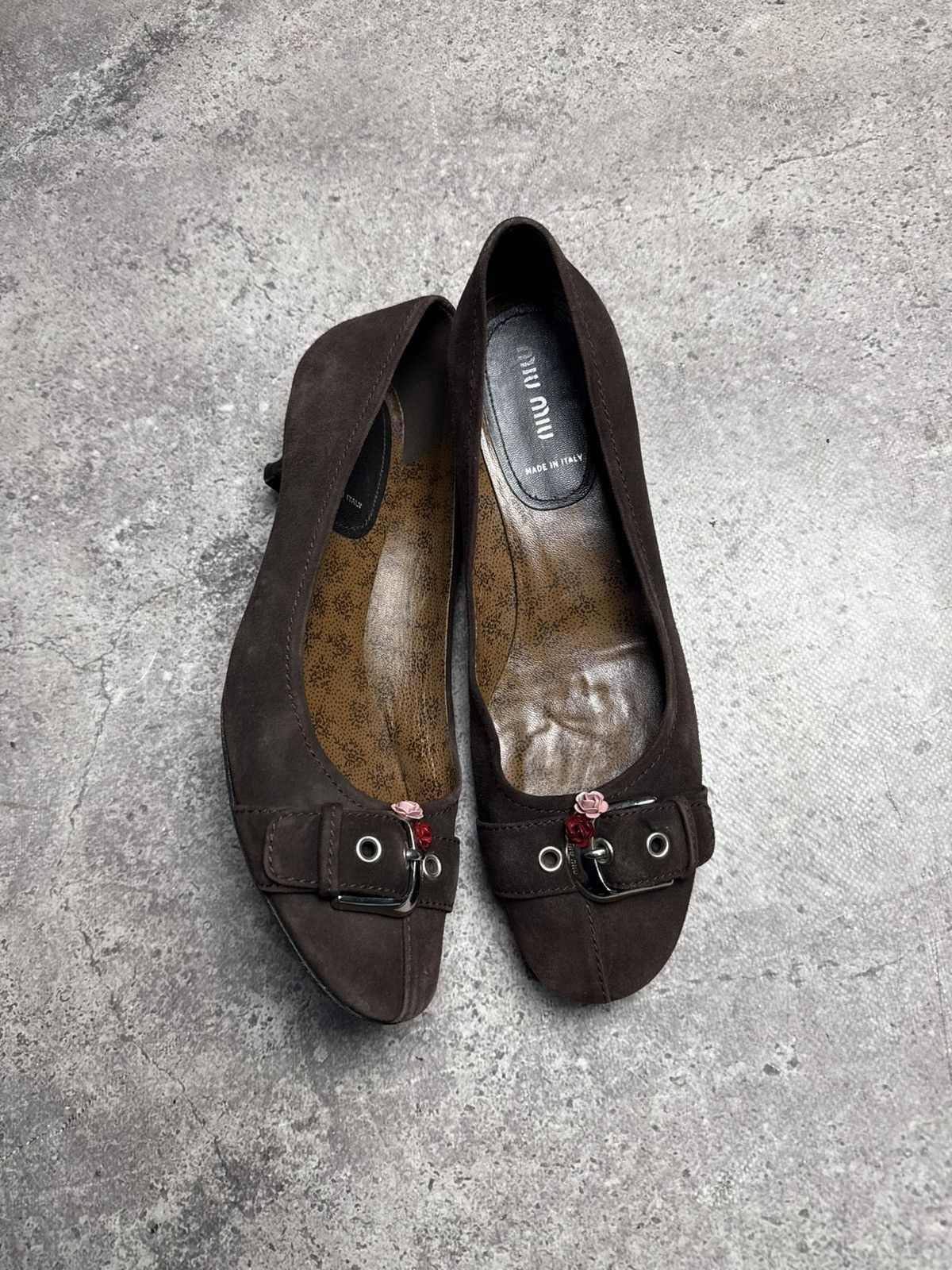 Miu Miu Miu Miu Kitten Heels Pumps Brown Y2k Size US 9 / IT 39 - 14 Thumbnail