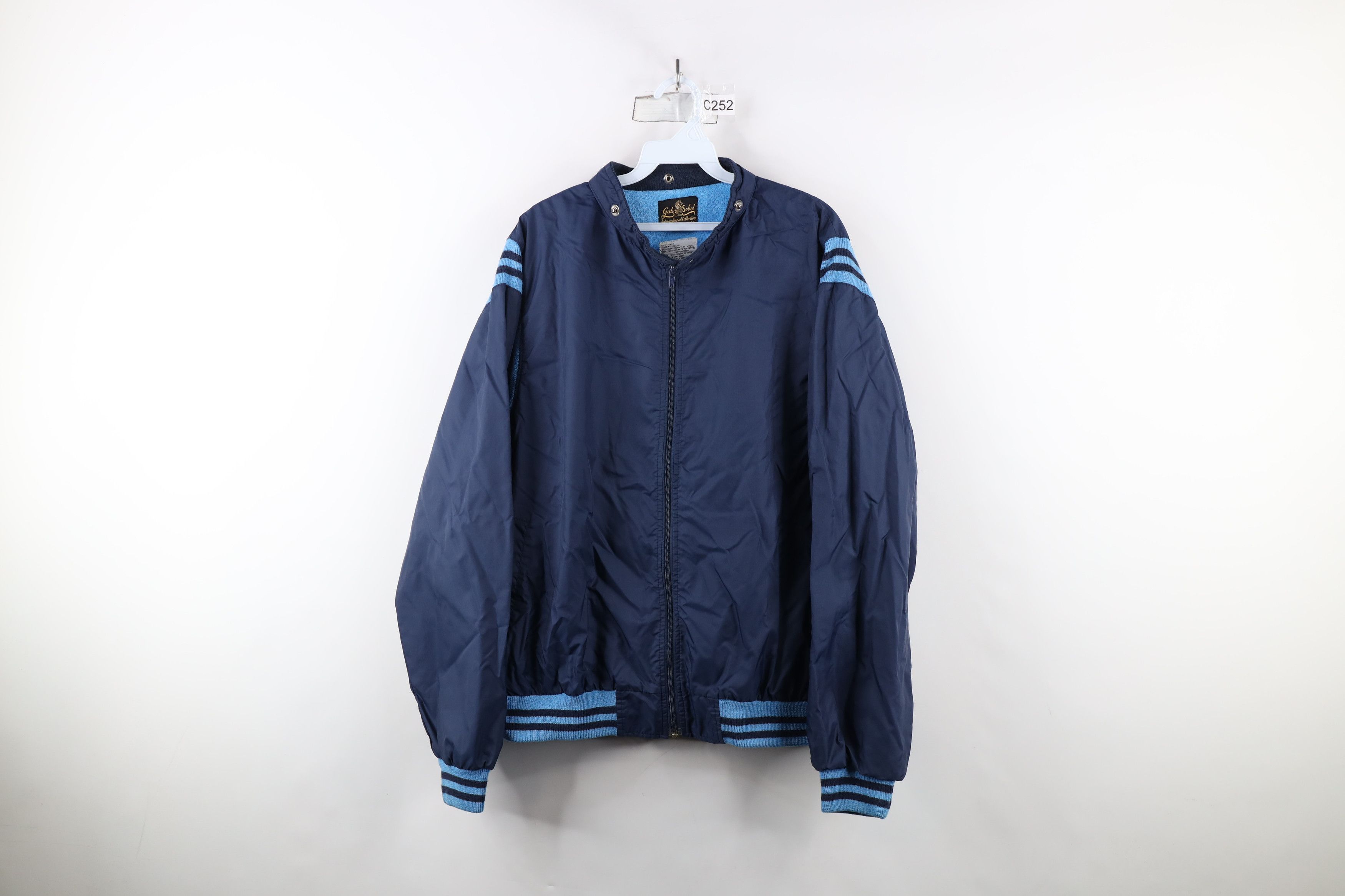 Vintage Vintage 70s Streetwear Lined Striped Windbreaker Jacket Size US XXL / EU 58 / 5 - 1 Thumbnail