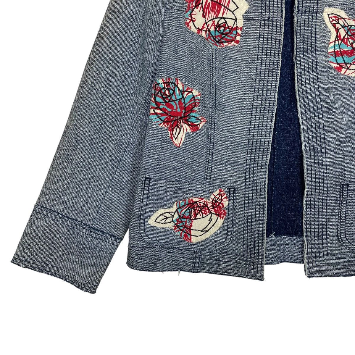 Other Yuki Torii Flower Design Buttonless Crop Jacket Size S / US 4 / IT 40 - 3 Thumbnail