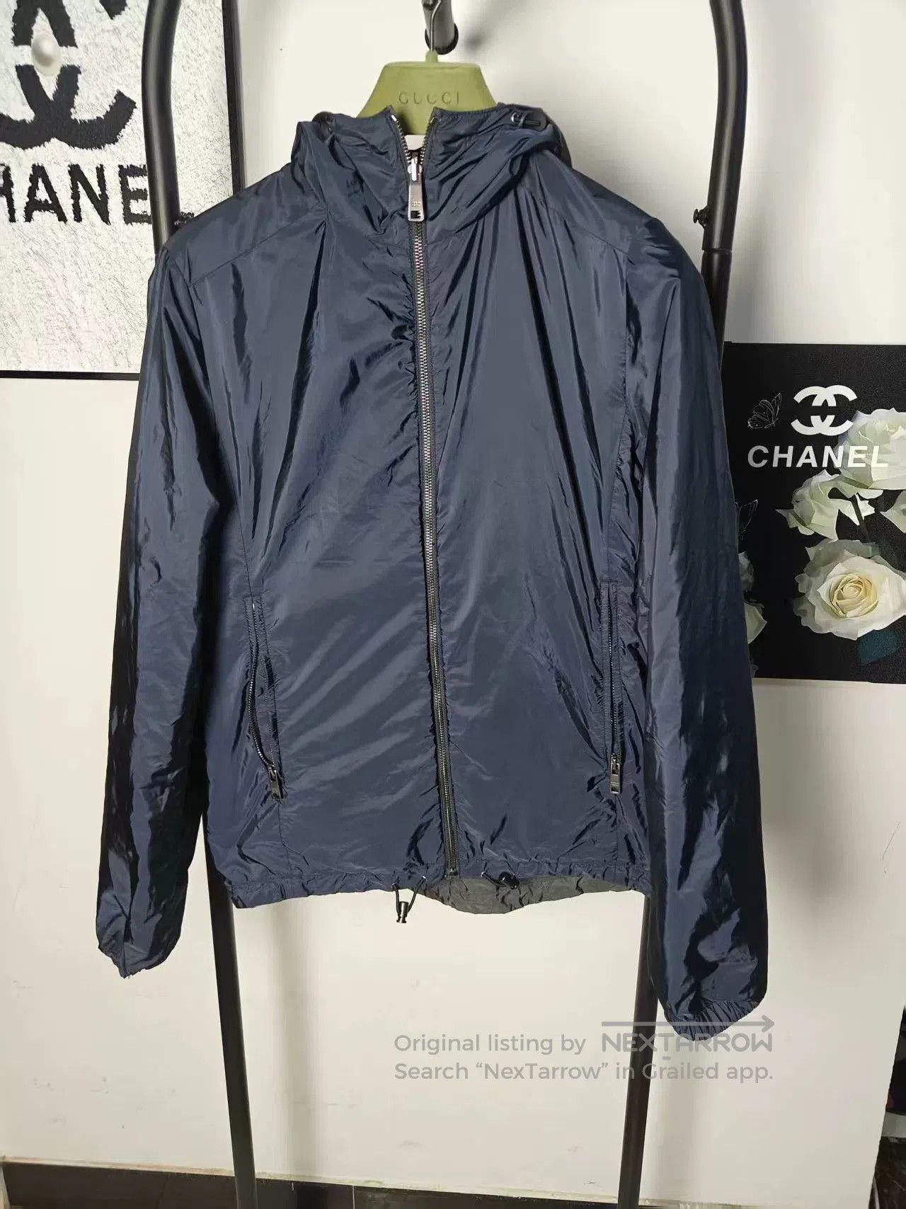 Prada Prada Reversible Cotton Jacket with Logo. Size US M / EU 48-50 / 2 - 3 Thumbnail