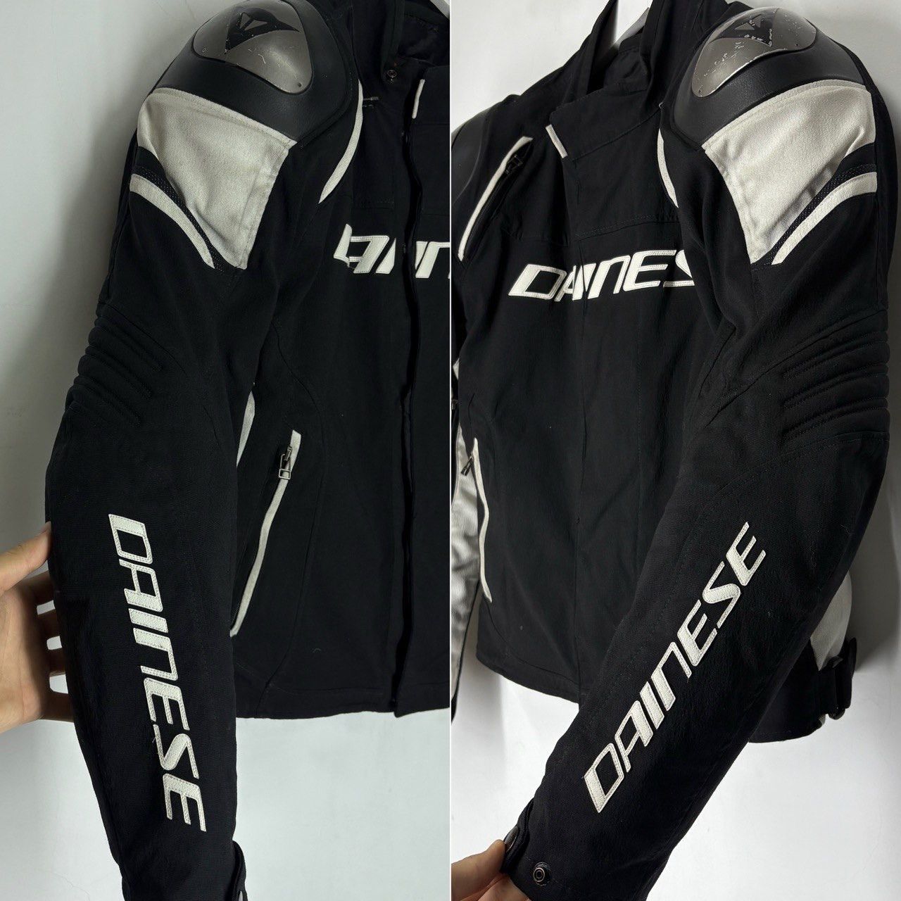Dainese Dainese Racing 3 Waterproof Motorcycle Jacket Black White Size US L / EU 52-54 / 3 - 4 Thumbnail