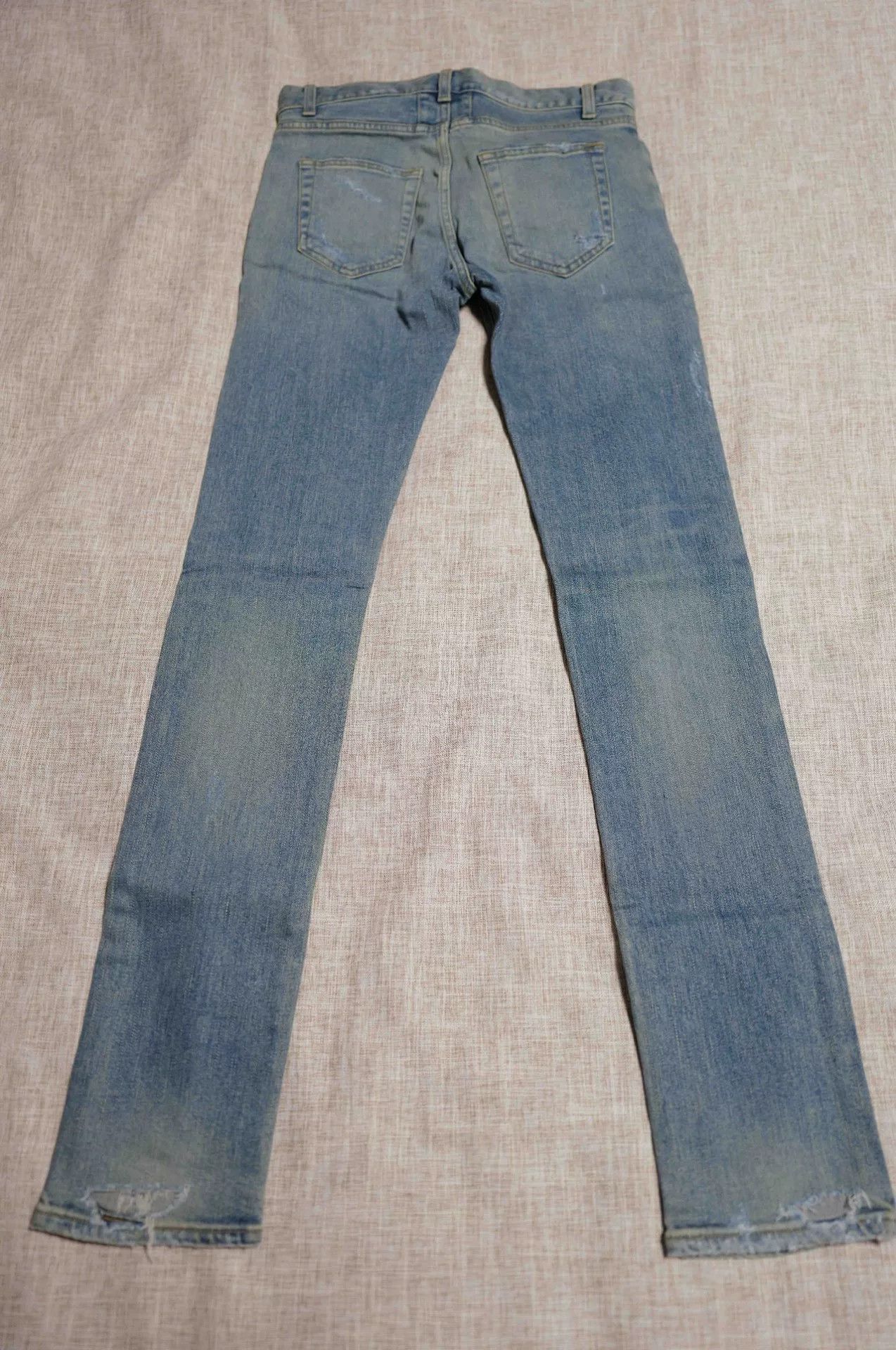 Saint Laurent Paris saint laurent blue distressed denim pants. Size US 29 - 2 Thumbnail