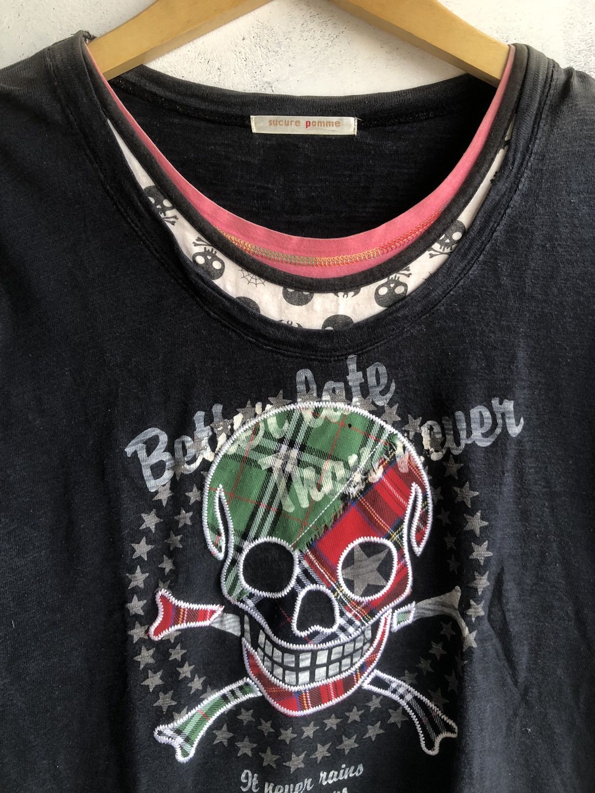 Beauty Beast Japan Poem Skull Double Layer Rock Punk Style Size US M / EU 48-50 / 2 - 5 Thumbnail