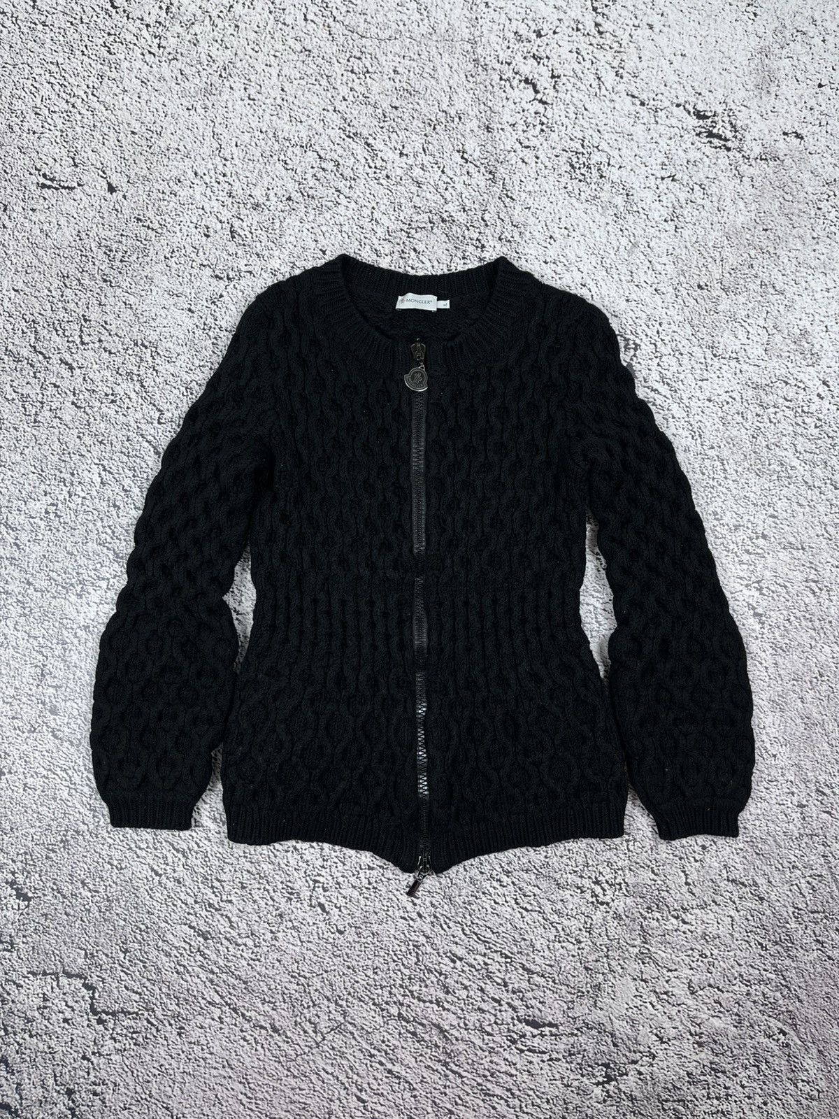 Moncler Moncler Maglione Tricot Alla Coreana Heavy Cable Knit Size L / US 10 / IT 46 - 1 Thumbnail