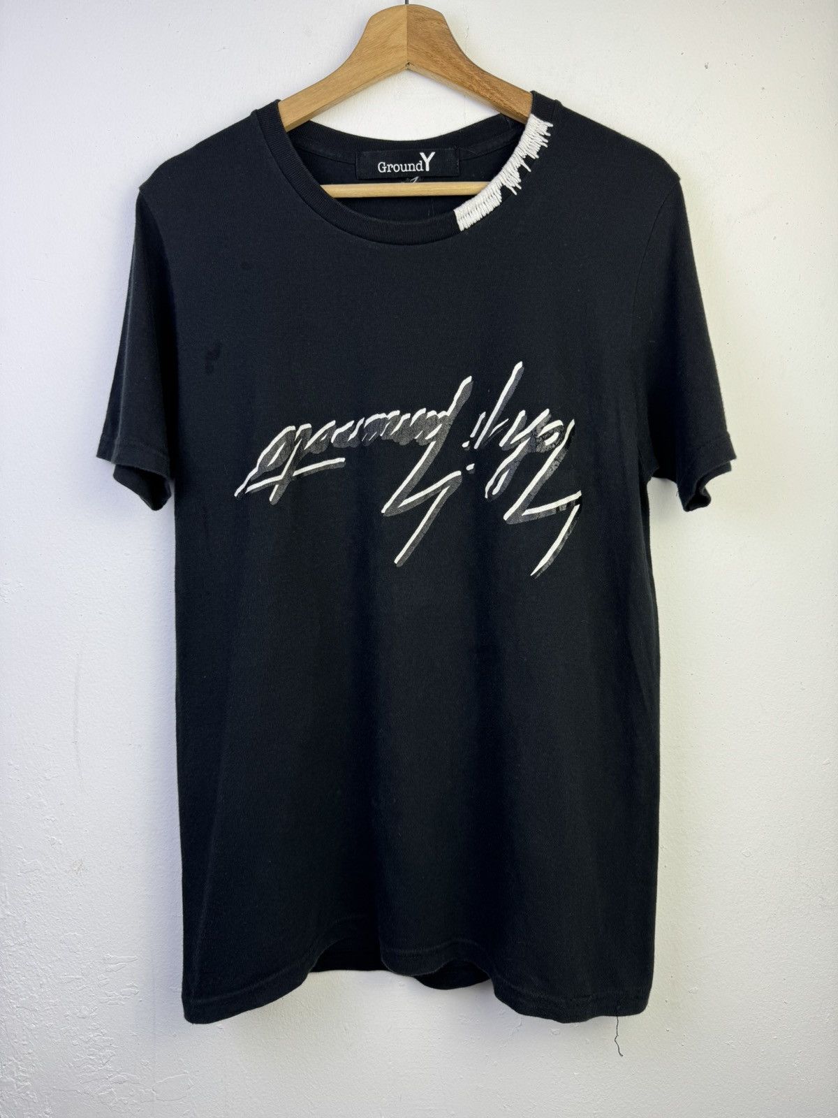 Ground Y Yohji Yamamoto Ground Y Spellout Tee Size US M / EU 48-50 / 2 - 1 Thumbnail