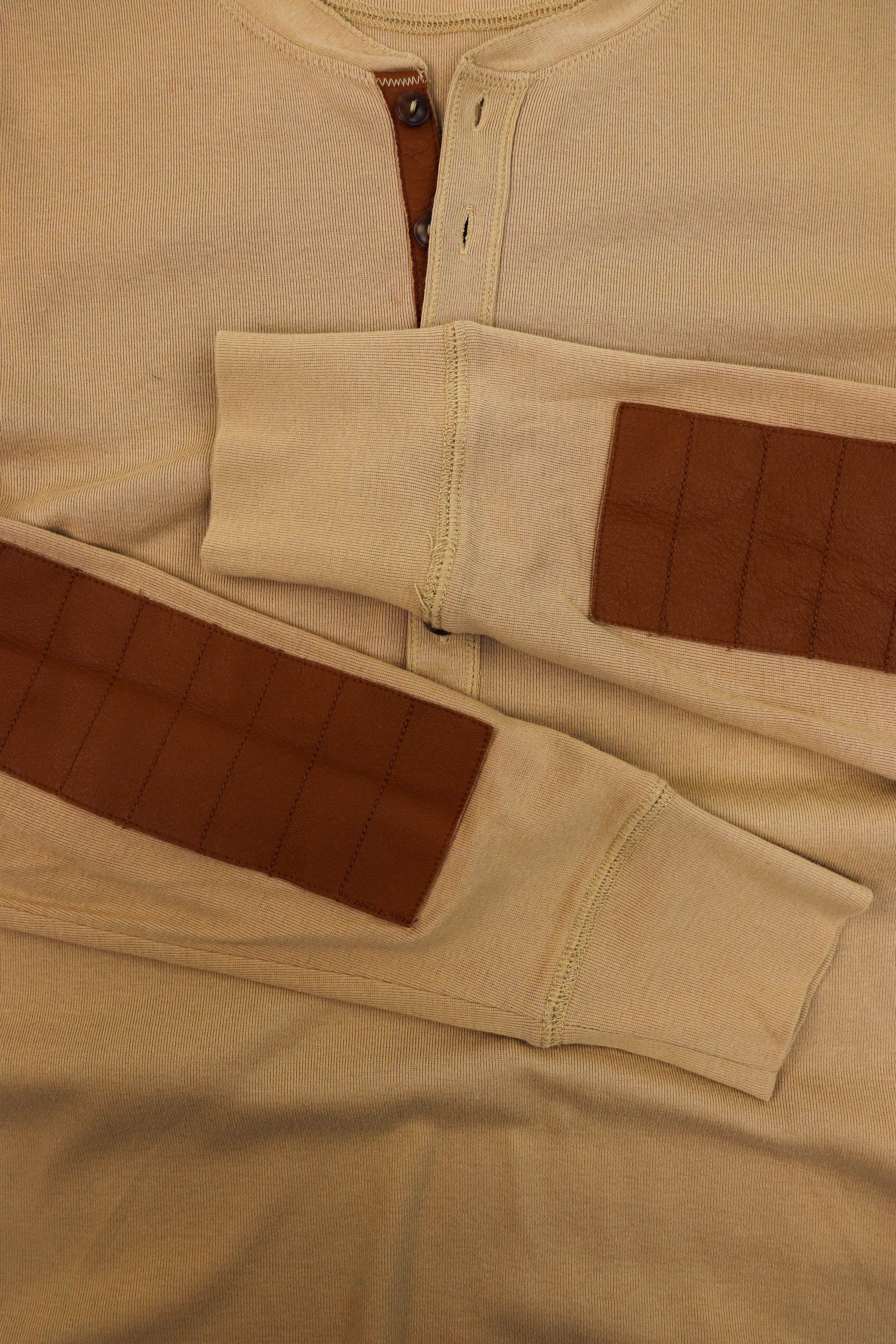Polo Ralph Lauren Polo Ralph Lauren Beige Leather Elbow Patches Long Sleeve Size US L / EU 52-54 / 3 - 8 Thumbnail
