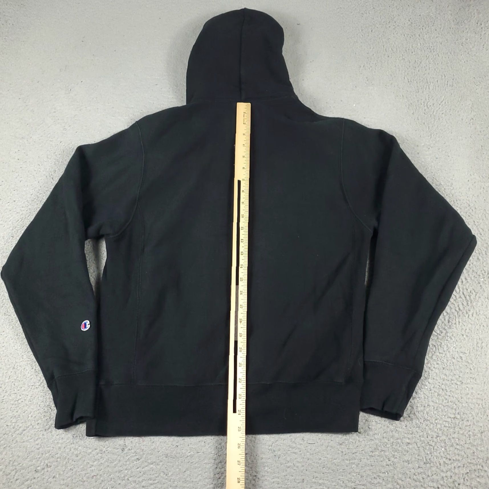 Champion VINTAGE Champion Hoodie Men Small Pullover Black Knit Logo Zip Athletic Sports Size US S / EU 44-46 / 1 - 5 Thumbnail