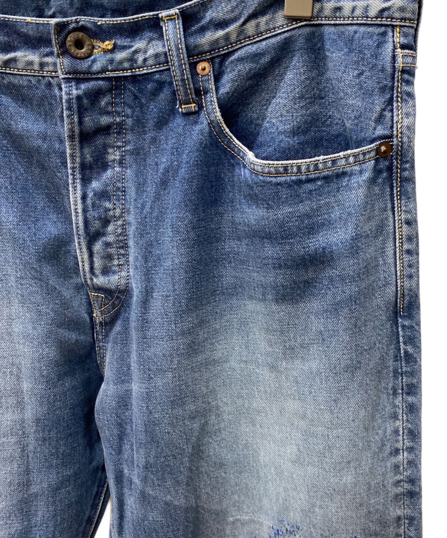 Kapital KAPITAL Distressed Denim Pants Blue W28 Size US 37 - 8 Thumbnail