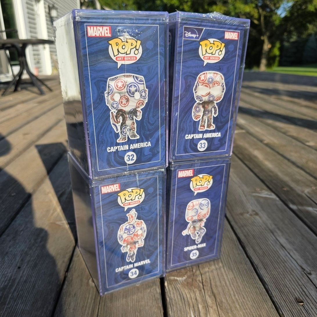 Marvel Comics Funko POP "Artist Series Marvel Patriotic Age Art" Lot Size ONE SIZE - 4 Thumbnail