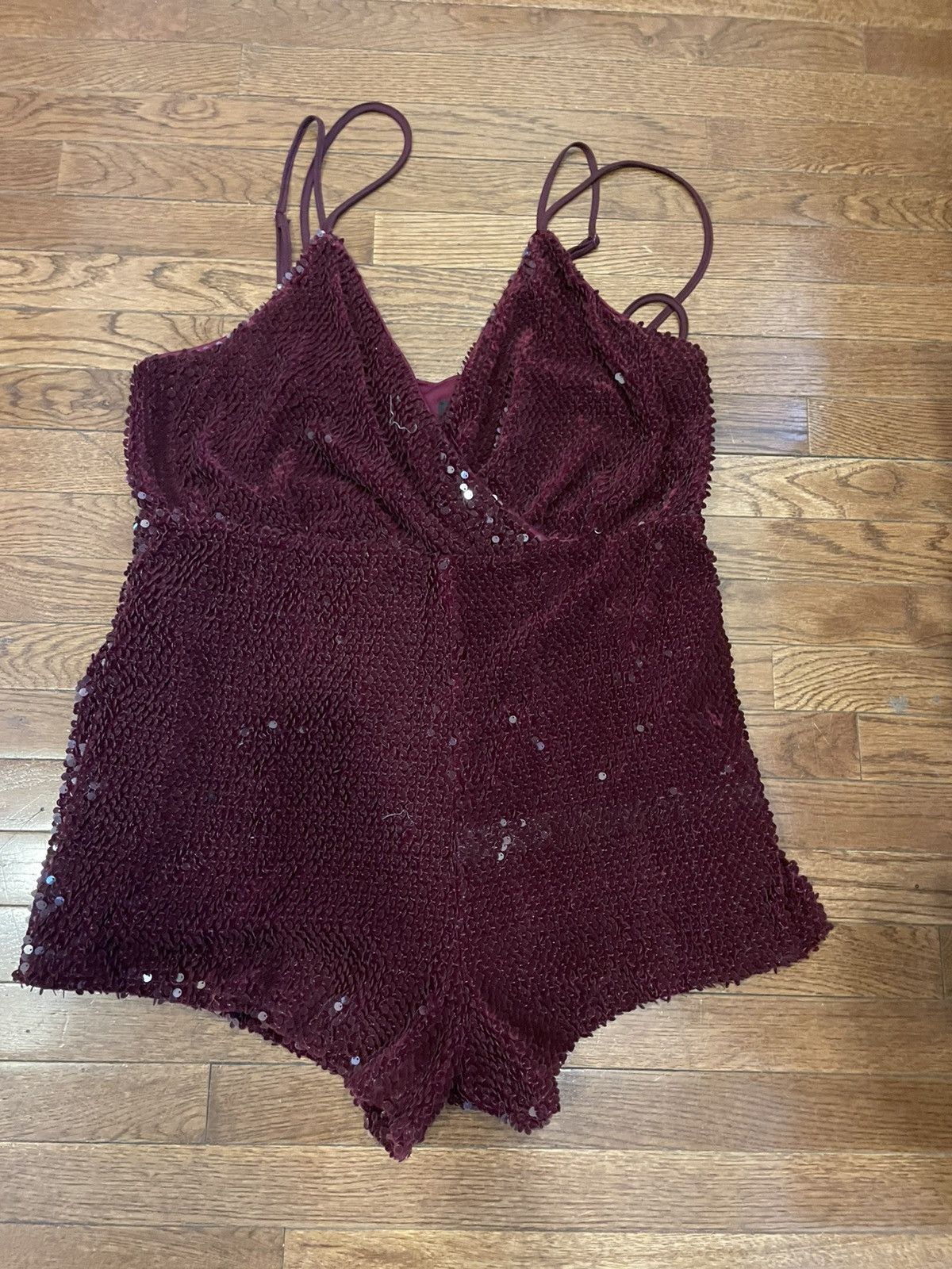 Forever 21 Forever 21 + burgundy sequin romper Size XXL / US 16-18 / IT 52-54 - 1 Thumbnail