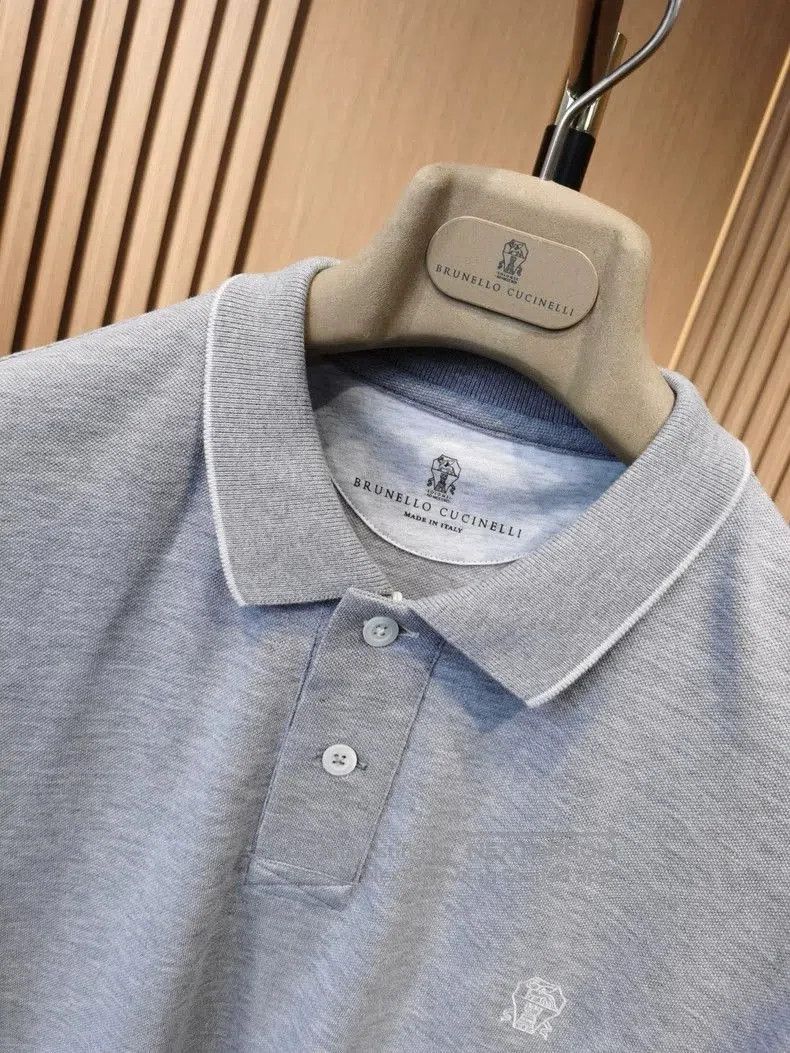 Brunello Cucinelli Brunello Cucinelli Logo Short Sleeve Polo. Size US M / EU 48-50 / 2 - 2 Thumbnail