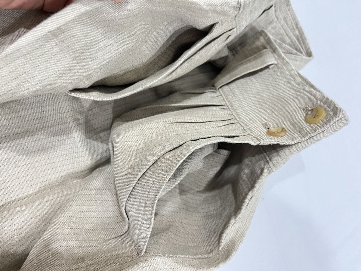 Japanese Brand × Yohji Yamamoto Yohji Yamamoto Linen Brown Plain Midi Skirt Size 34" / US 12 / IT 48 - 6 Thumbnail