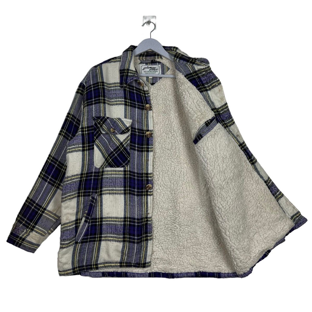 Hysteric Glamour 🔥 GLAMOUR CLUB PLAID CHECK SHERLING JACKET Size US M / EU 48-50 / 2 - 9 Thumbnail