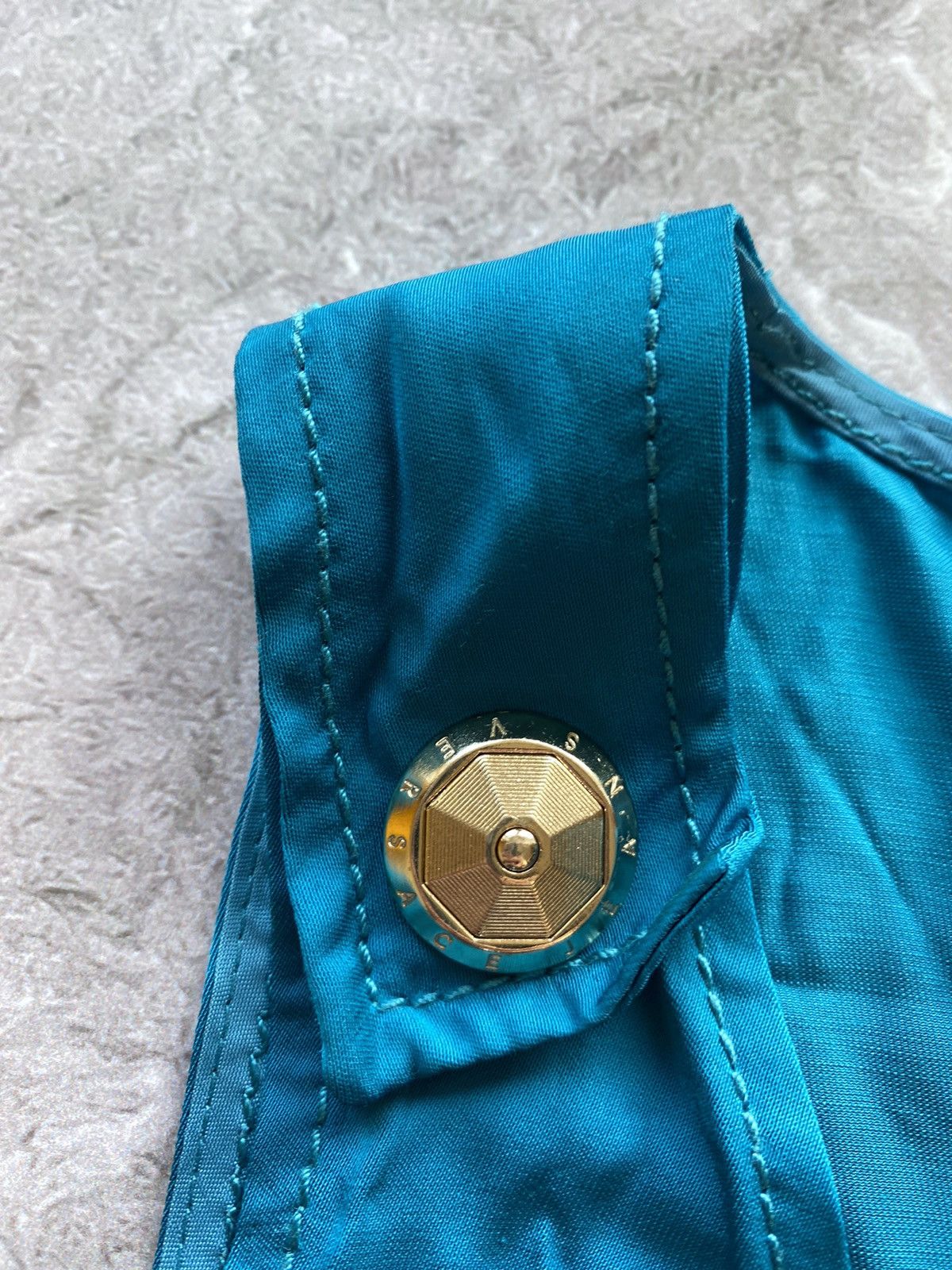 Designer × Versace × Versace Jeans Couture RRP 400€! New Versace Jeans Couture Blue Midi Dress Luxury Size M / US 6-8 / IT 42-44 - 10 Thumbnail