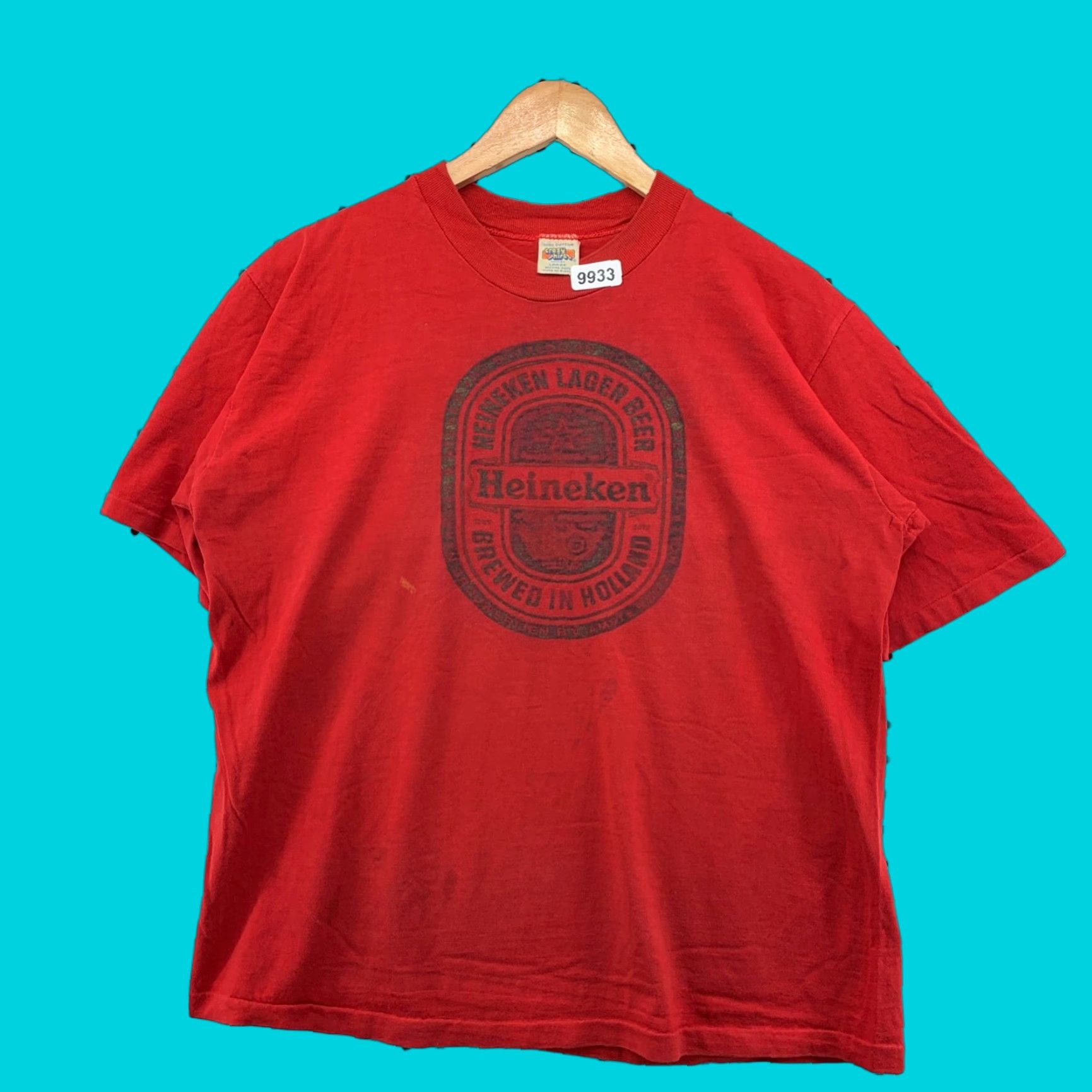 Vintage VINTAGE Crazy Shirts Heineken Logo Shirt Mens M Red 70s 80s Beer Art 21.5x26 Size US M / EU 48-50 / 2 - 1 Thumbnail