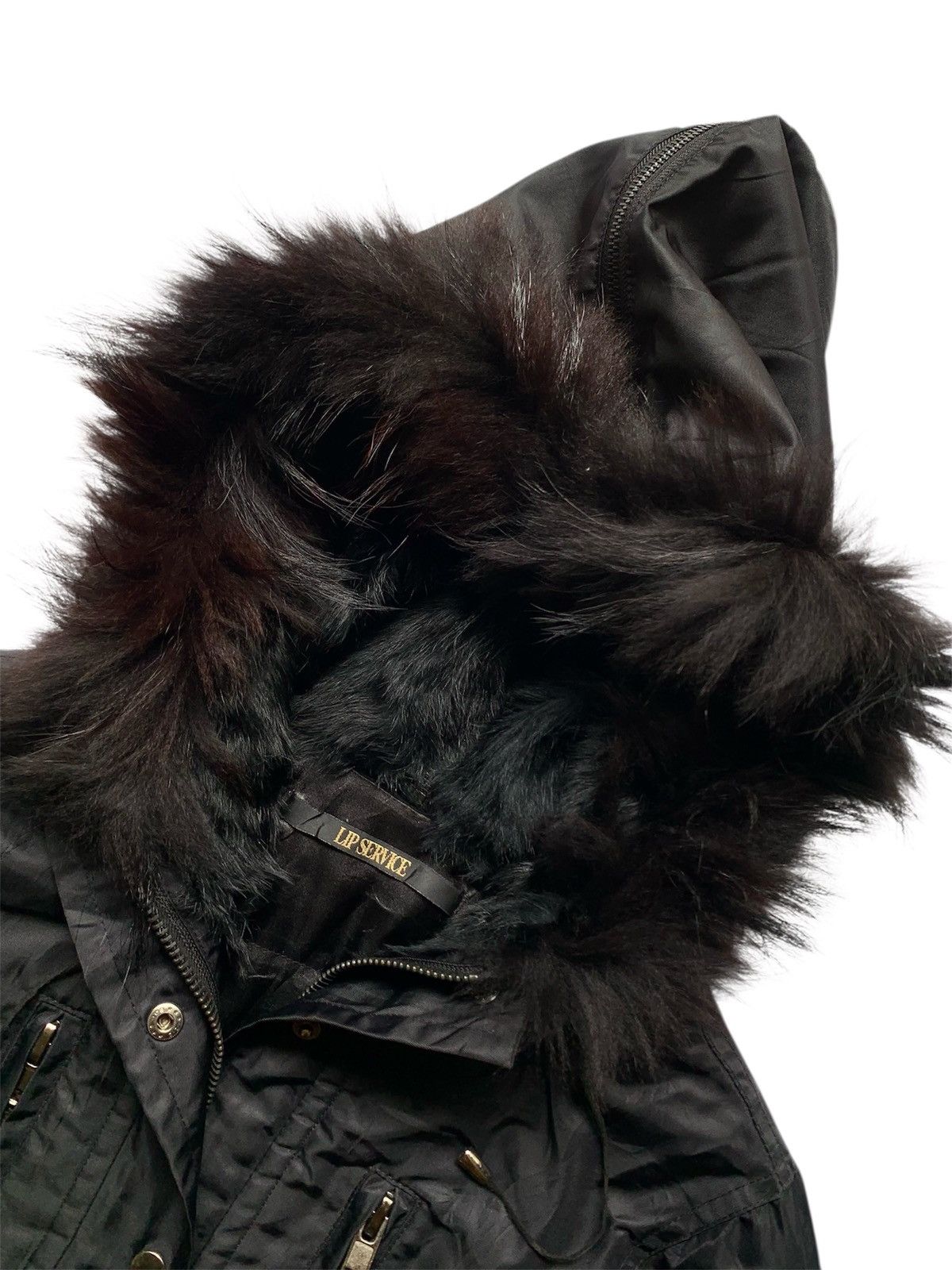 KMRii Lip Service Laced Up Fur Rabbit and Raccoon Military Jacket Size US M / EU 48-50 / 2 - 10 Thumbnail
