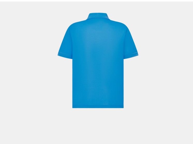 Dior o1w1db10225 483J834A Couture Polo Shirt in Fluorescent Blue Size US L / EU 52-54 / 3 - 2 Thumbnail