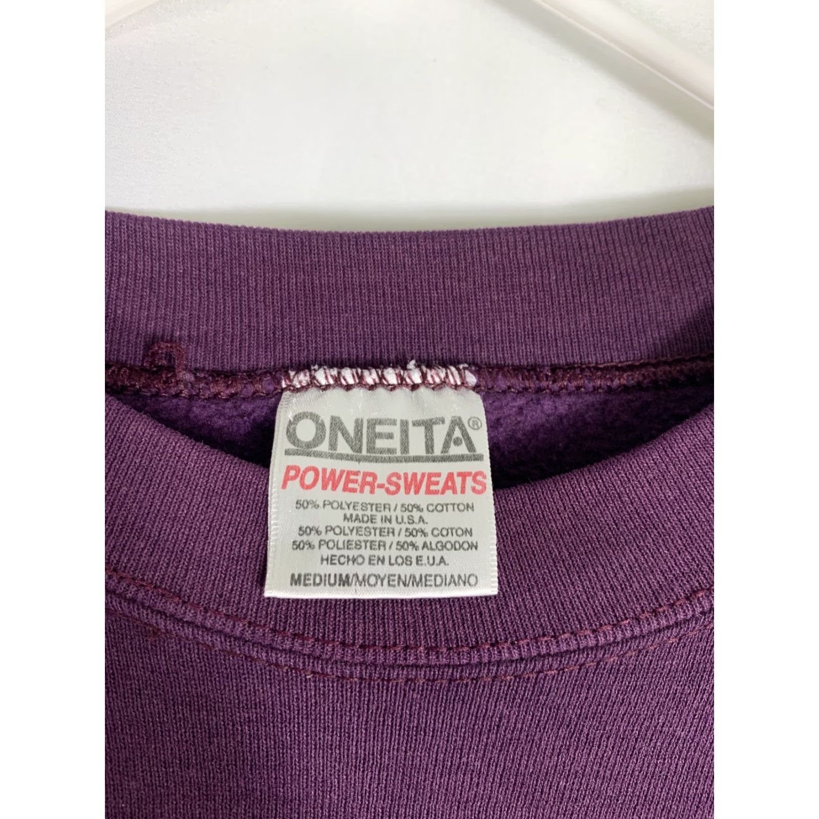 Vintage VINTAGE Oneita Shirt M 1990s Purple Sweater Secretarty/Geek None Size M / US 6-8 / IT 42-44 - 7 Thumbnail