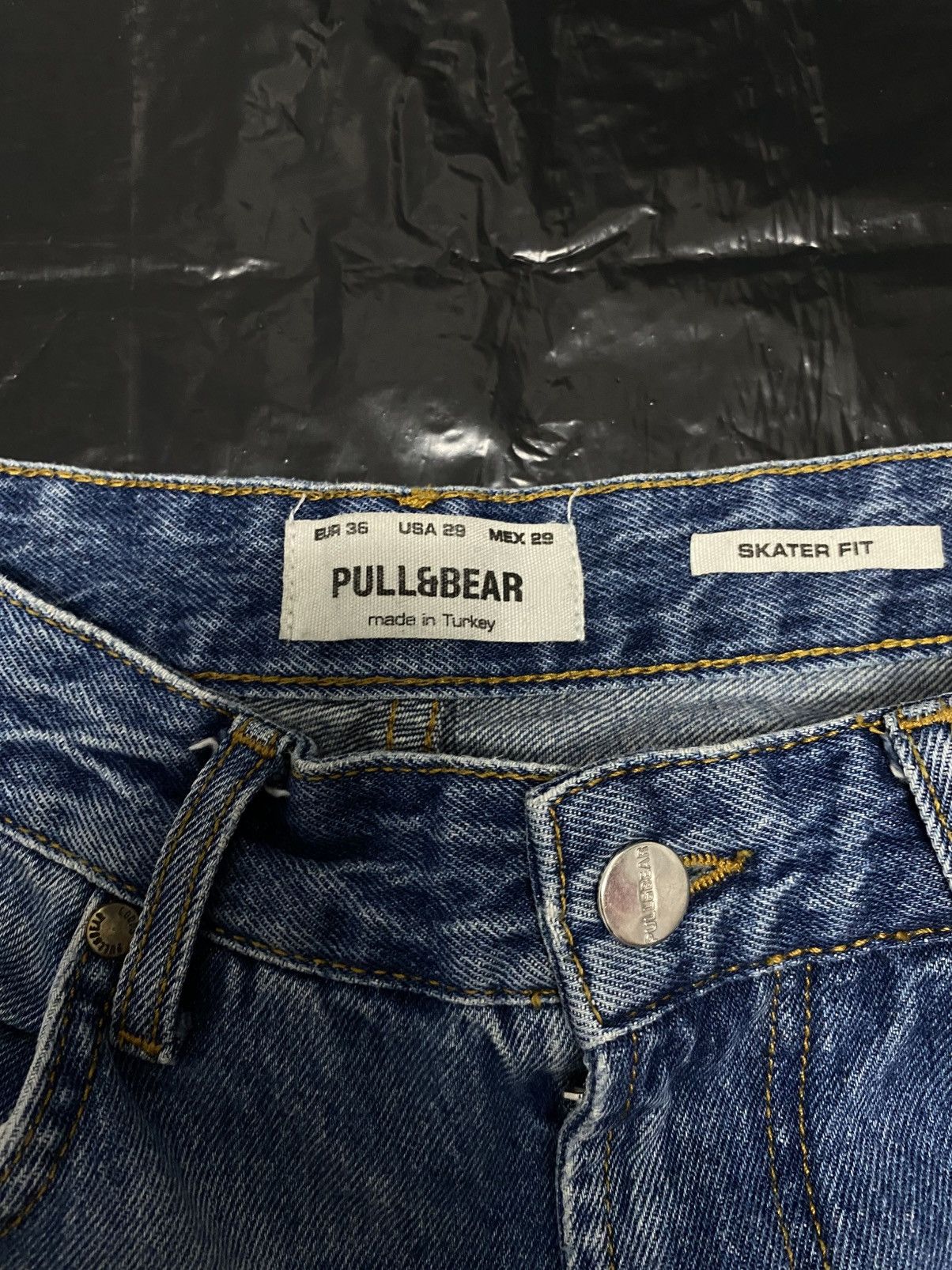 Pull & Bear × Vintage Vintage Y2K Pullen bear Embroidered Grunge Opium Denim Jeans Size US 29 - 3 Thumbnail