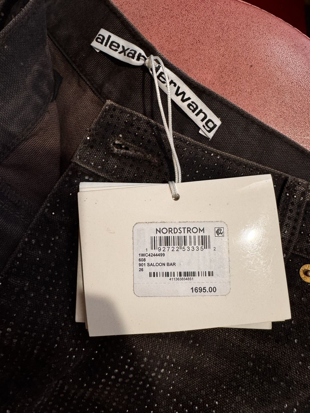 Alexander Wang Alexander Wang Beaded Carpenter Jeans Saloon Bar NWT $1695 Size 26" / US 2 / IT 38 - 6 Thumbnail