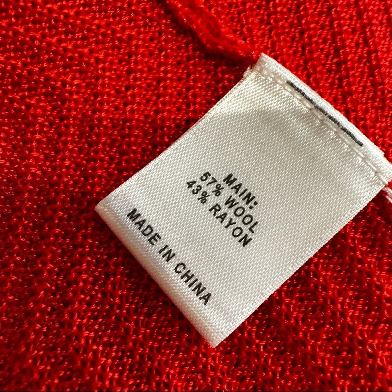 St. John St John XS Santana Knit Red Cardigan Sweater Long Sleeve Size XS / US 0-2 / IT 36-38 - 4 Thumbnail