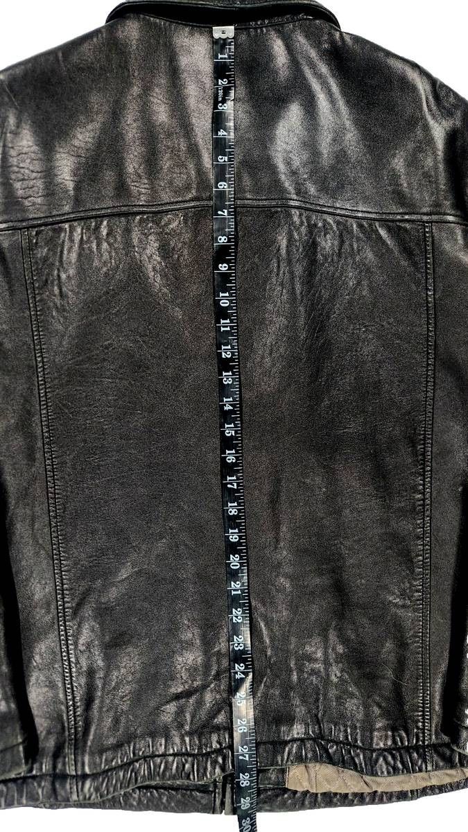 Brandini Brandini Lamb Leather Moto Jacket Minimalist Full Zip Size Size US L / EU 52-54 / 3 - 5 Thumbnail