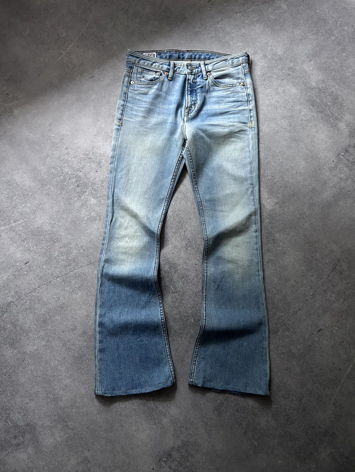 Japanese Brand × Kings Of Indigo × Vintage Vintage King Of Indigo Marie fitted flared jeans like japan Size 27" / US 4 / IT 40 - 2 Thumbnail
