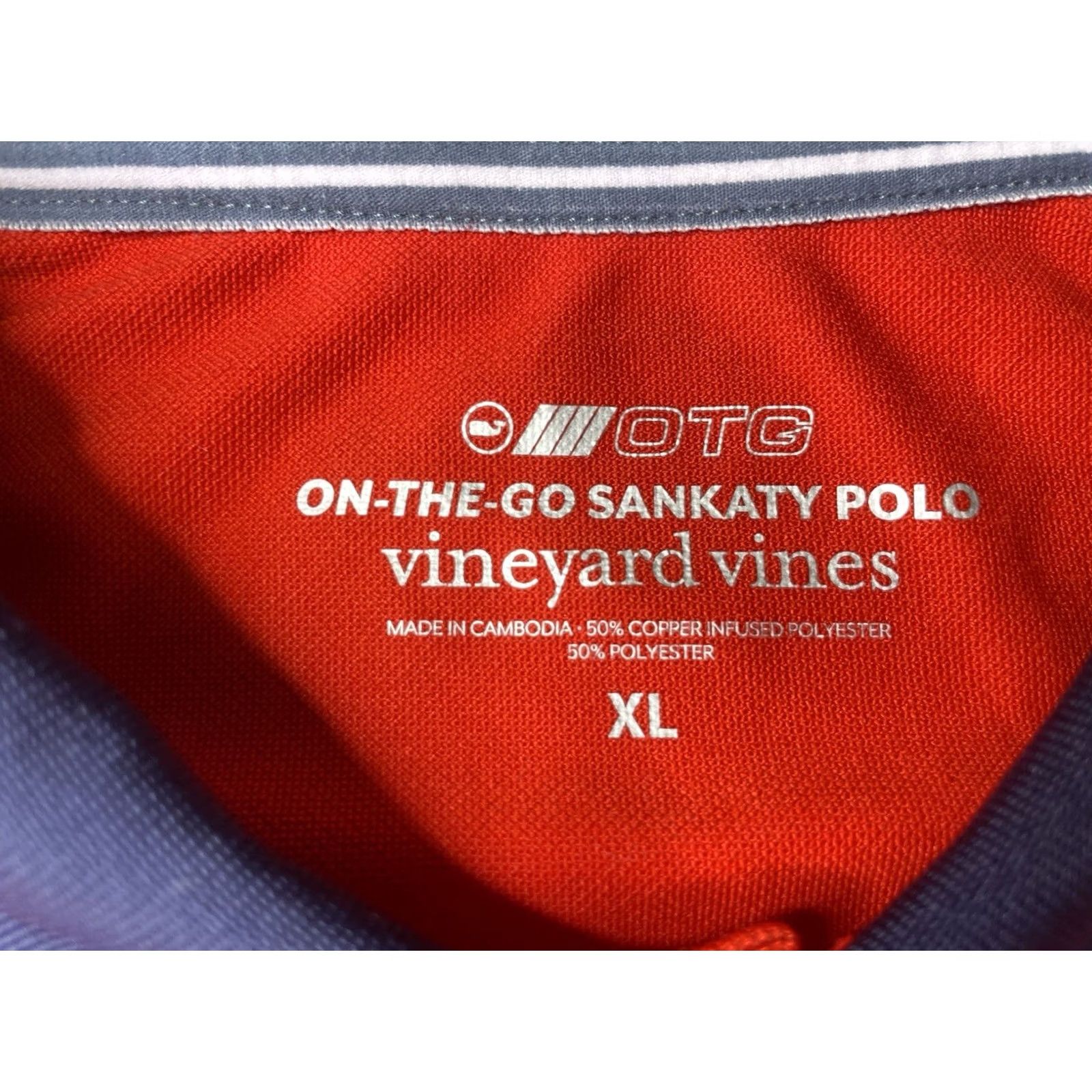 Vineyard Vines Vineyard Vines Polo Shirt Men's XL Red USA Short Sleeve Sail Performance Sankaty Polo Shirt USA Size US XL / EU 56 / 4 - 2 Thumbnail