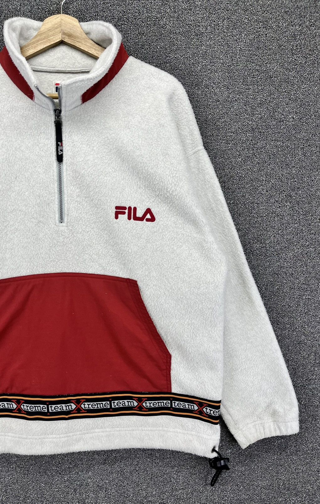 Fila Vintage Fila Extreme Team Deep Pile Fleece Sweatshirt Size US L / EU 52-54 / 3 - 4 Thumbnail