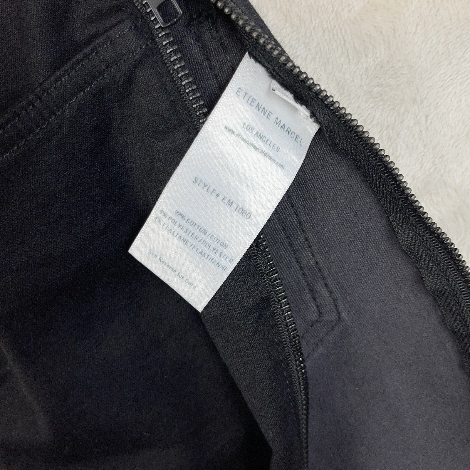 Other Etienne Marcel EM 1080 Side Zip Moto Skinny Black Jeans 25 Size 25" / US 0 / IT 36 - 12 Thumbnail