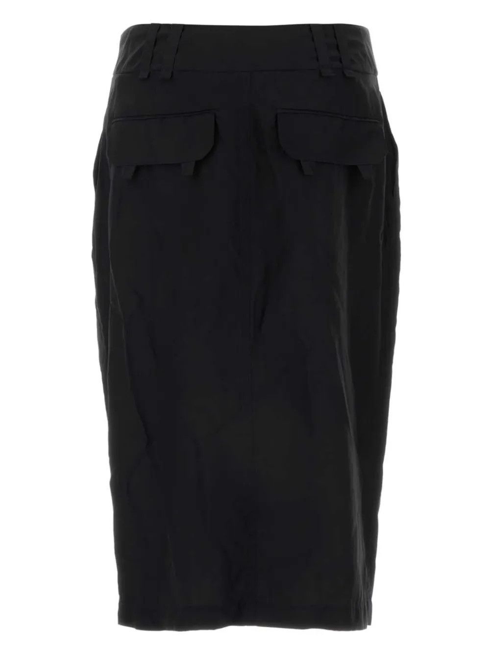 Saint Laurent Paris o1y0126 Midi Skirt in Black Size 32" / US 10 / IT 46 - 2 Thumbnail