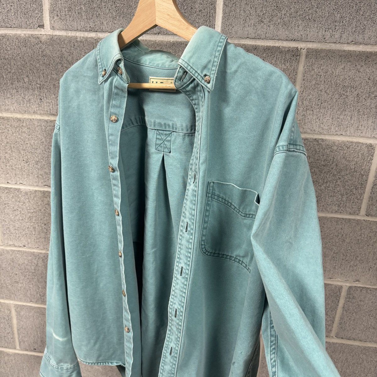 Vintage LL Bean Thrashed Faded Distressed Shirt ERD Grunge Chrome Size US L / EU 52-54 / 3 - 2 Thumbnail