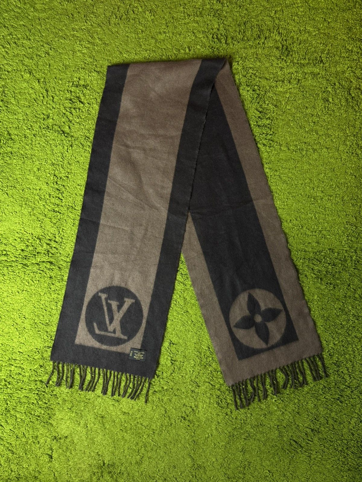 Louis Vuitton Louis Vuitton angora wool blend big logo unisex scarf Size ONE SIZE - 1 Thumbnail