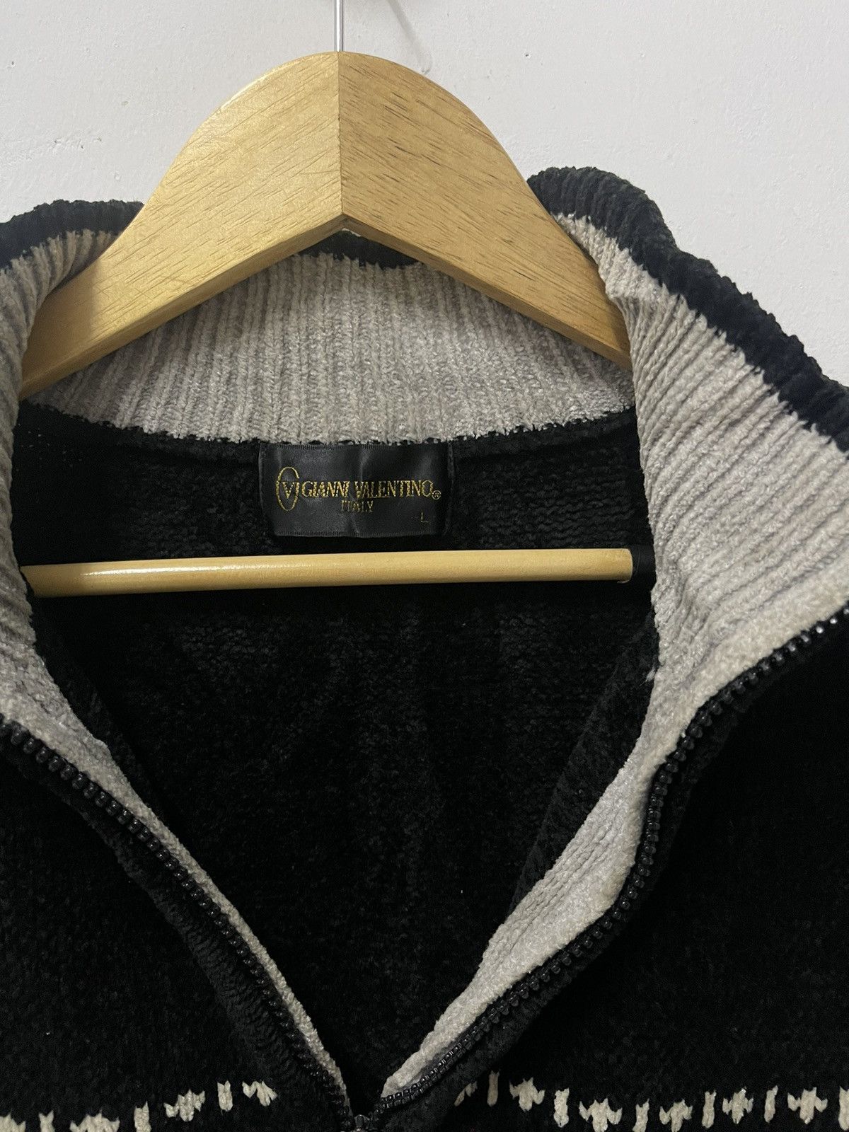 Gianni Valentino Gianni Valentino Knit Sweater Quarter Zipper Size US L / EU 52-54 / 3 - 7 Thumbnail