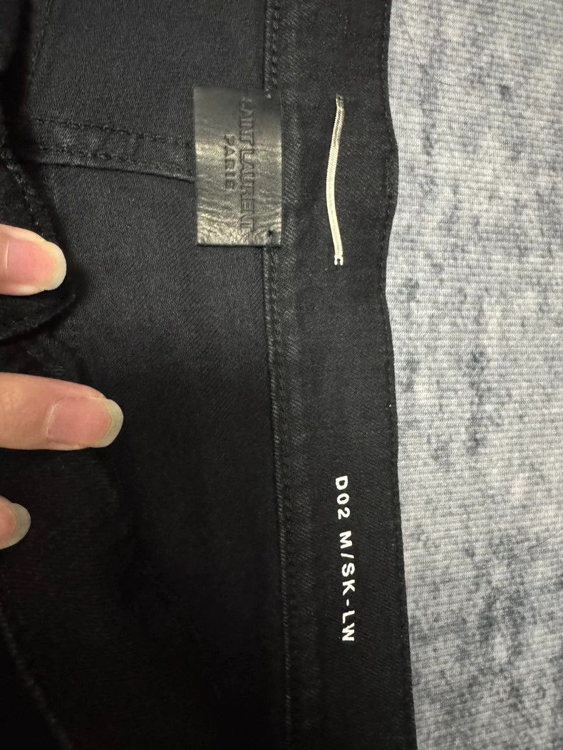 Saint Laurent Paris saint laurent paris22fw stretch black foundation denim pant Size US 36 / EU 52 - 6 Thumbnail