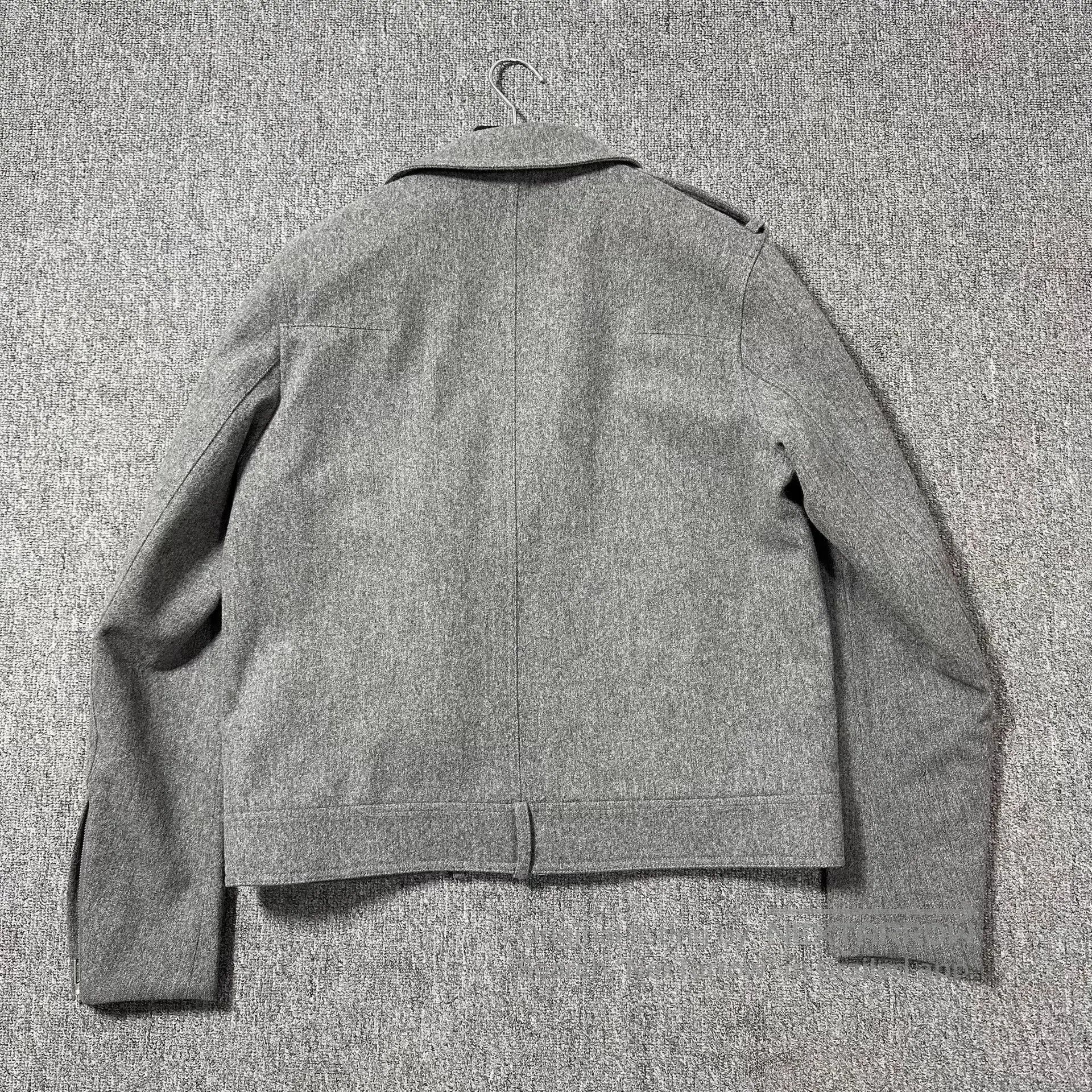 Dior Gray Moto-Style Short Jacket Size L. Size US L / EU 52-54 / 3 - 6 Thumbnail