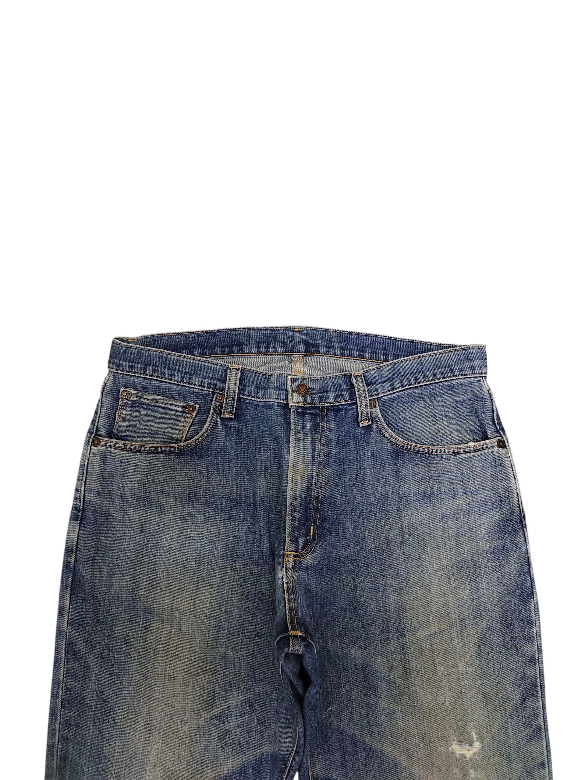 Comme des Garcons × Undercover Vintage 90s Edwin 404 Regular Distress Faded Denim Jeans Size US 35 - 2 Thumbnail