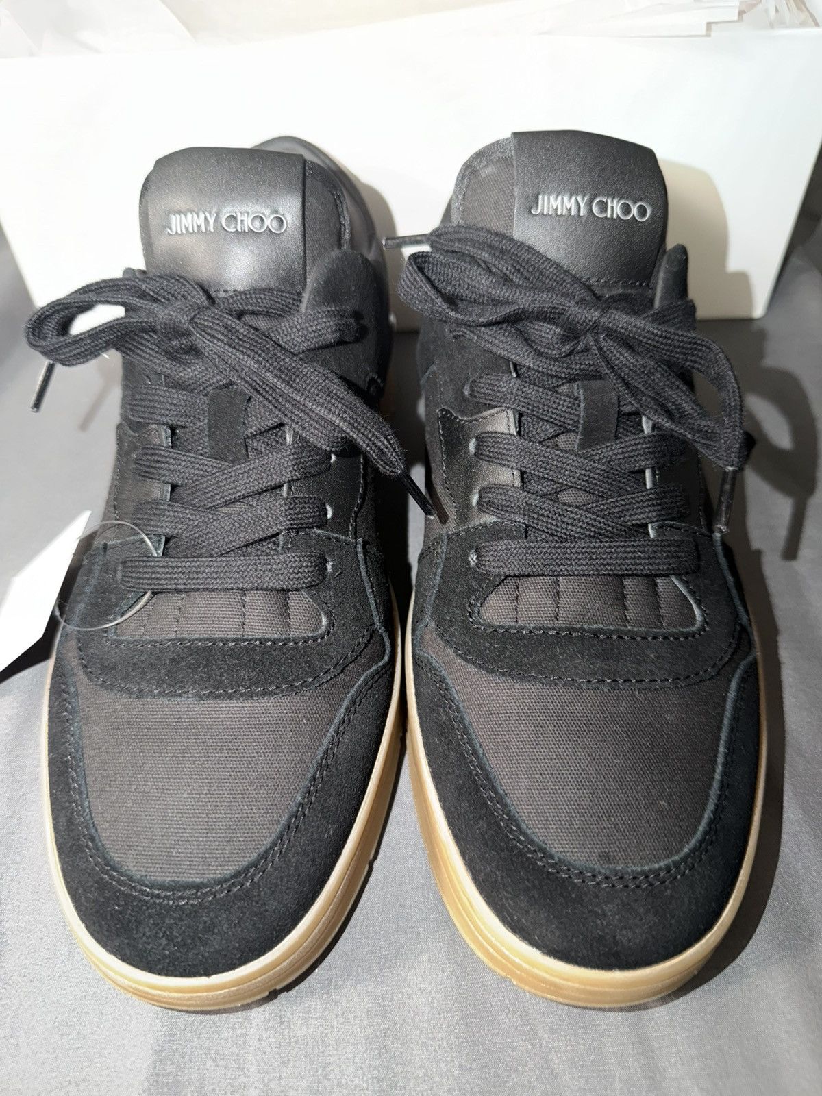Jimmy Choo Jimmy Choo Florent Black and Honey Sneakers Size 8M Size US 8 / EU 41 - 3 Thumbnail