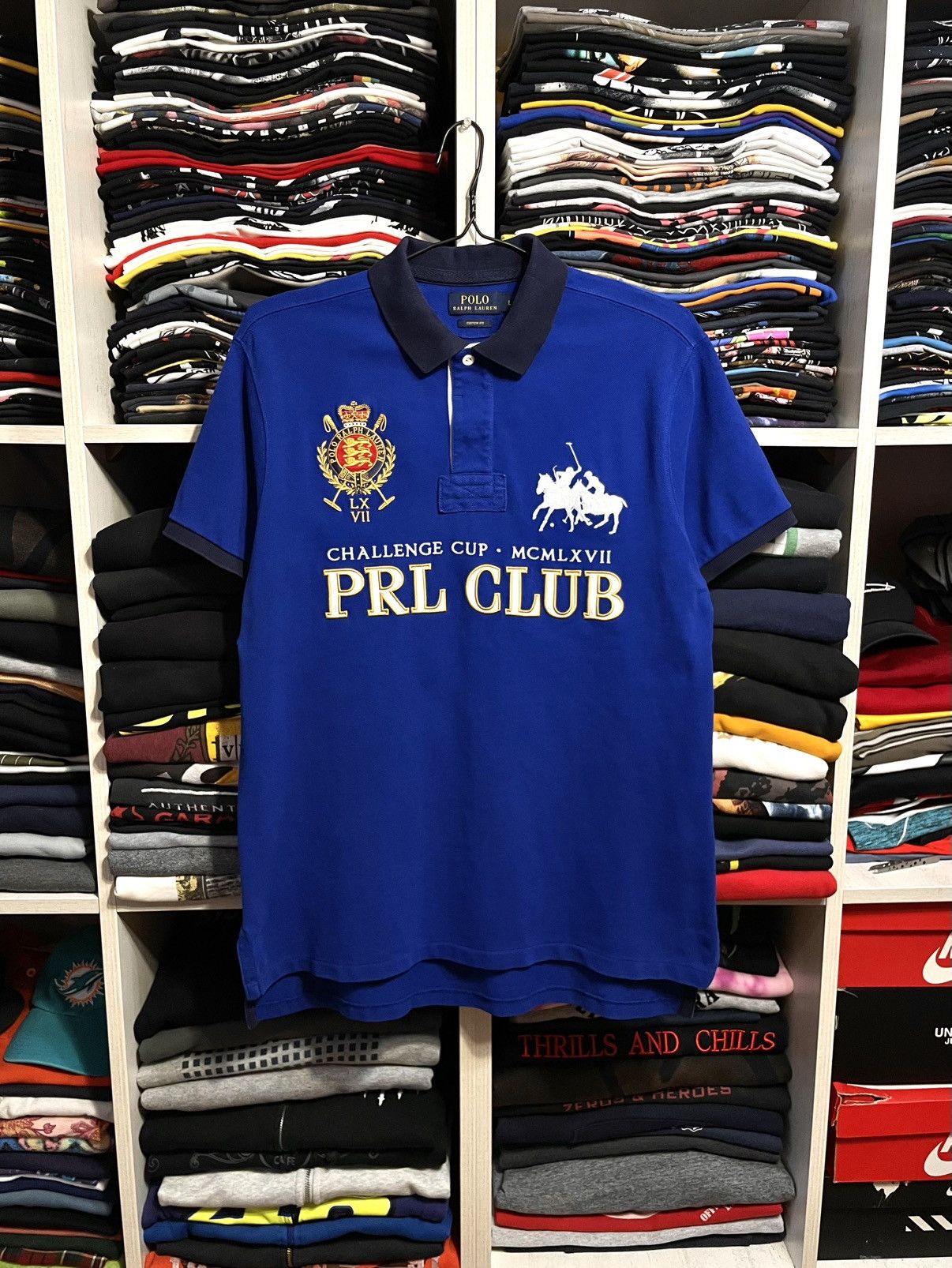 Polo Ralph Lauren Vintage Polo Ralph Lauren Club Big Logo Chief Keef T Shirt Size US L / EU 52-54 / 3 - 1 Thumbnail