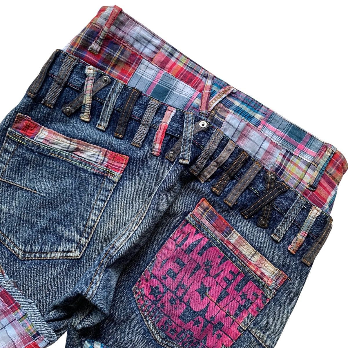 Le Grande Bleu (L.G.B.) method x up start madras plaid lining double waist pants lgb Size US 30 / EU 46 - 8 Thumbnail