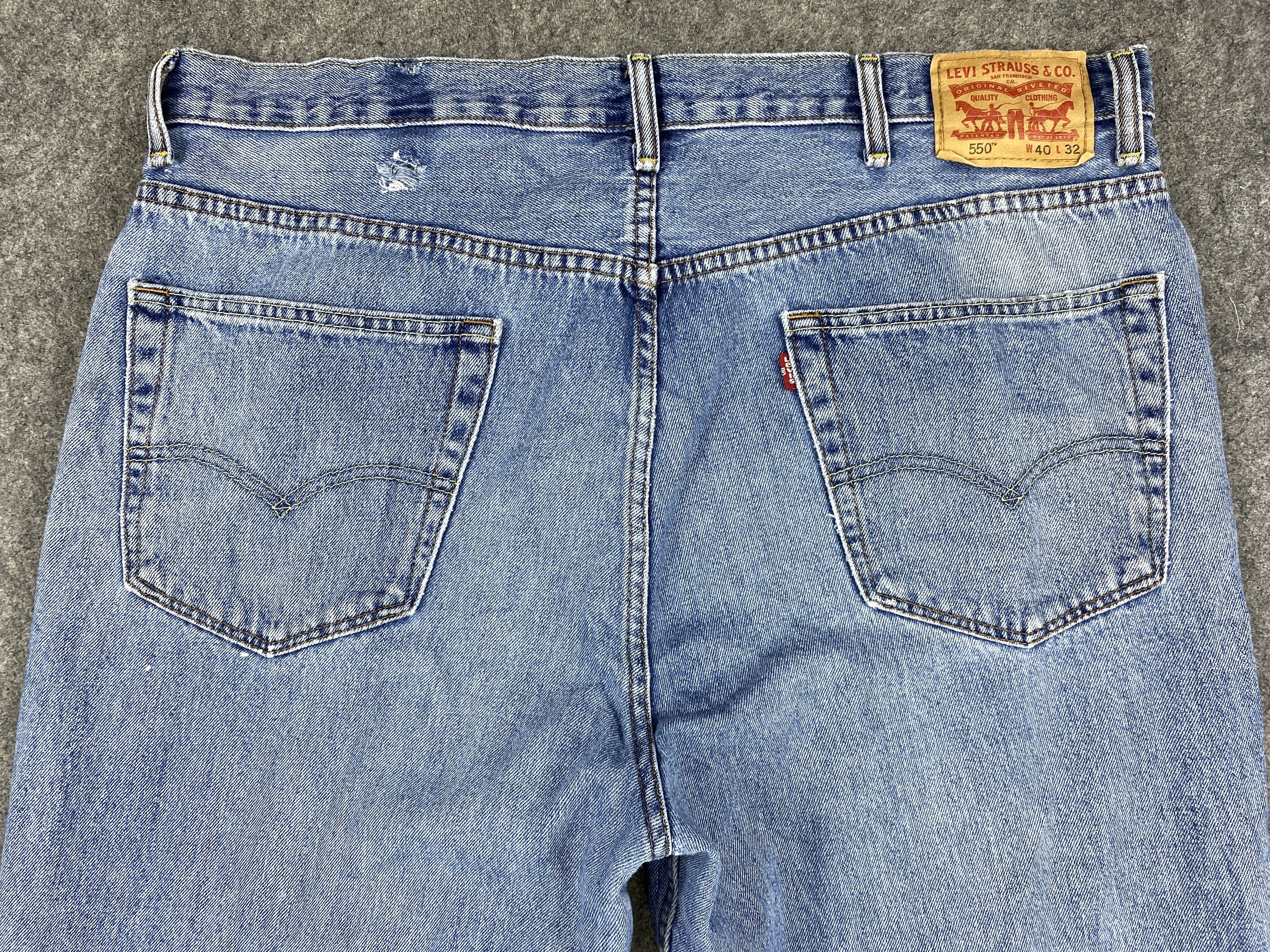 Levi's Blue Vintage Levi's 550 Jeans 40x30.5 Denim -SJ005 Size US 40 / EU 56 - 4 Thumbnail