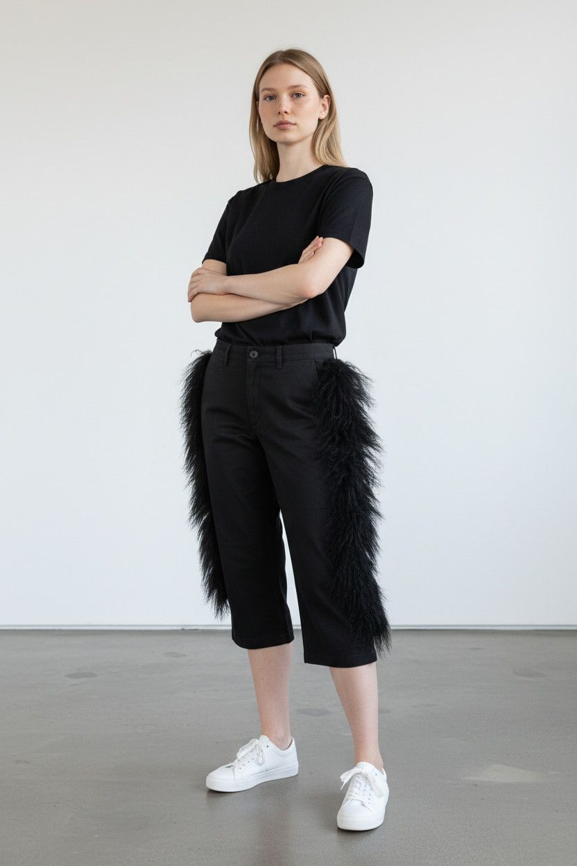 Other Reconstructed photo shoot .Custom mongolian Fur Size US 32 / EU 48 - 1 Thumbnail