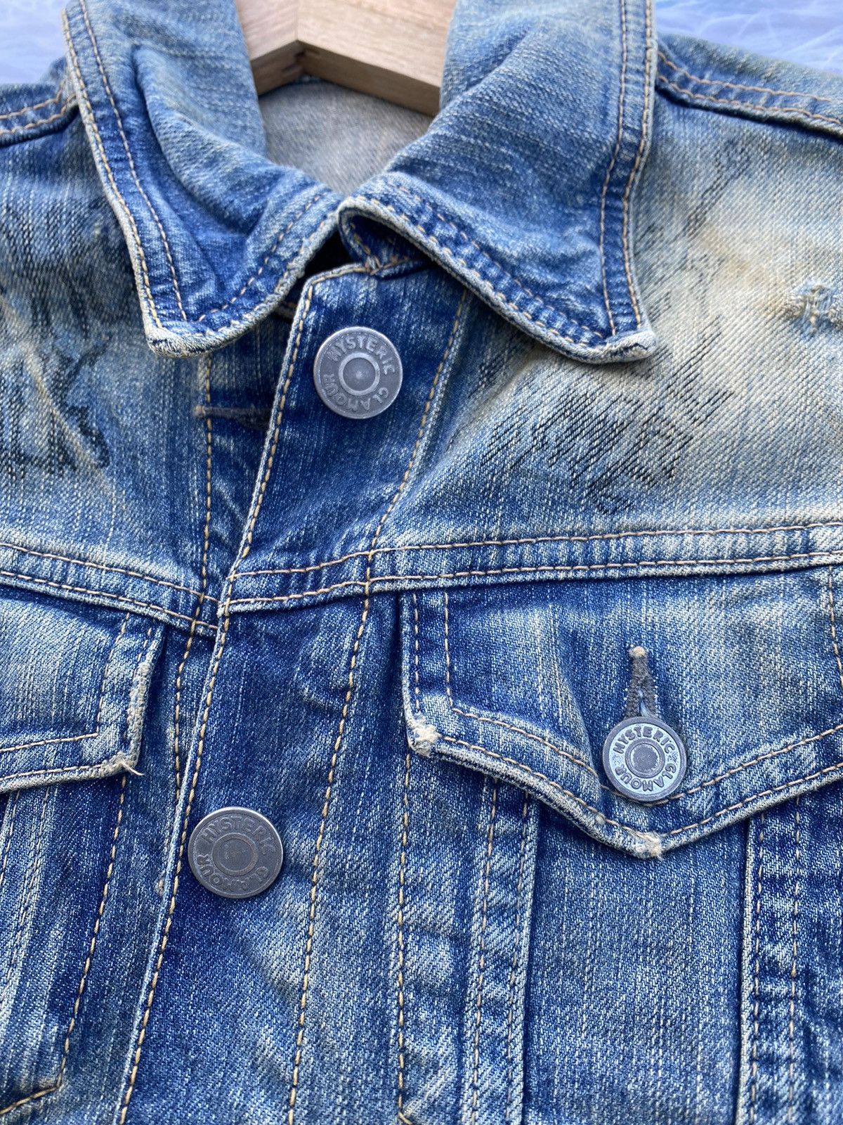 Hysteric Glamour Rare Vintage KINKY Hysteric Glamour Denim Jacket Size S / US 4 / IT 40 - 16 Thumbnail