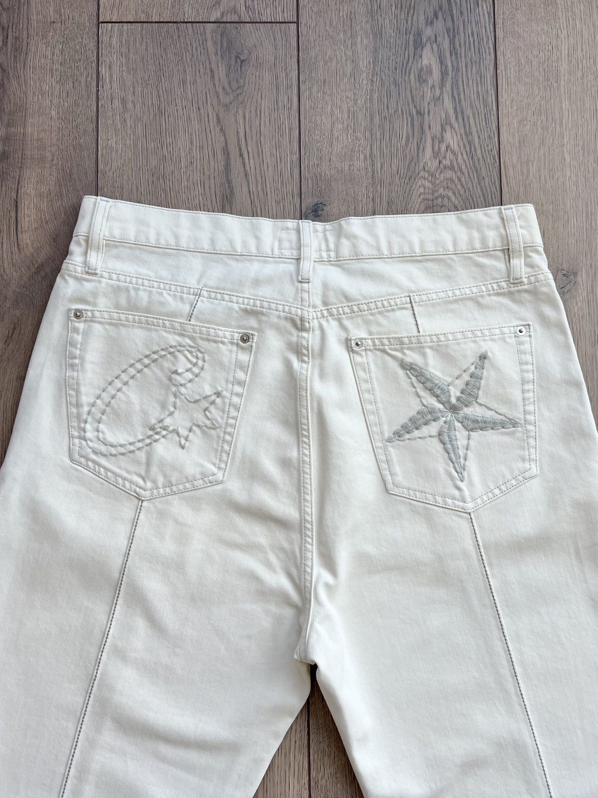 Corteiz Corteiz C-Star Denim Jeans “White” Large Size US 34 / EU 50 - 5 Thumbnail