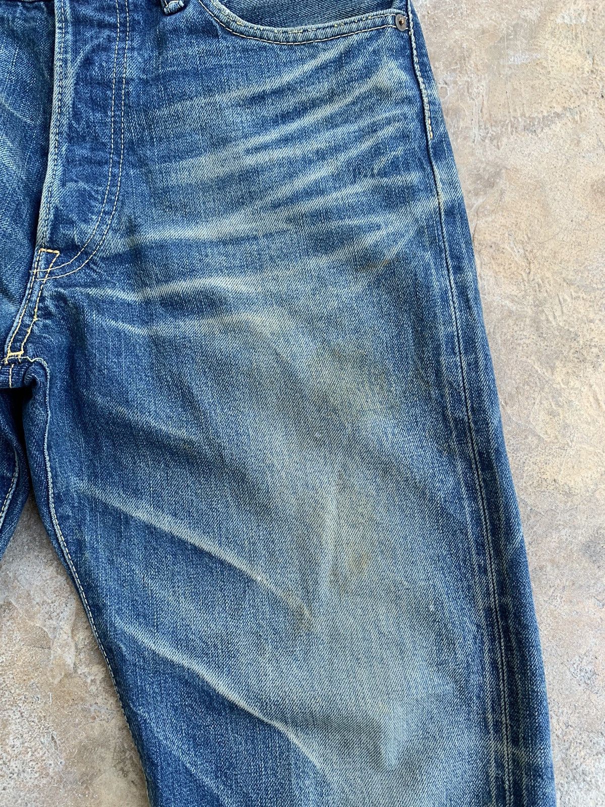 Japanese Brand × Kapital × Vintage Eight-G 880 Redline Selvedge Distressed Denim Size US 32 / EU 48 - 14 Thumbnail
