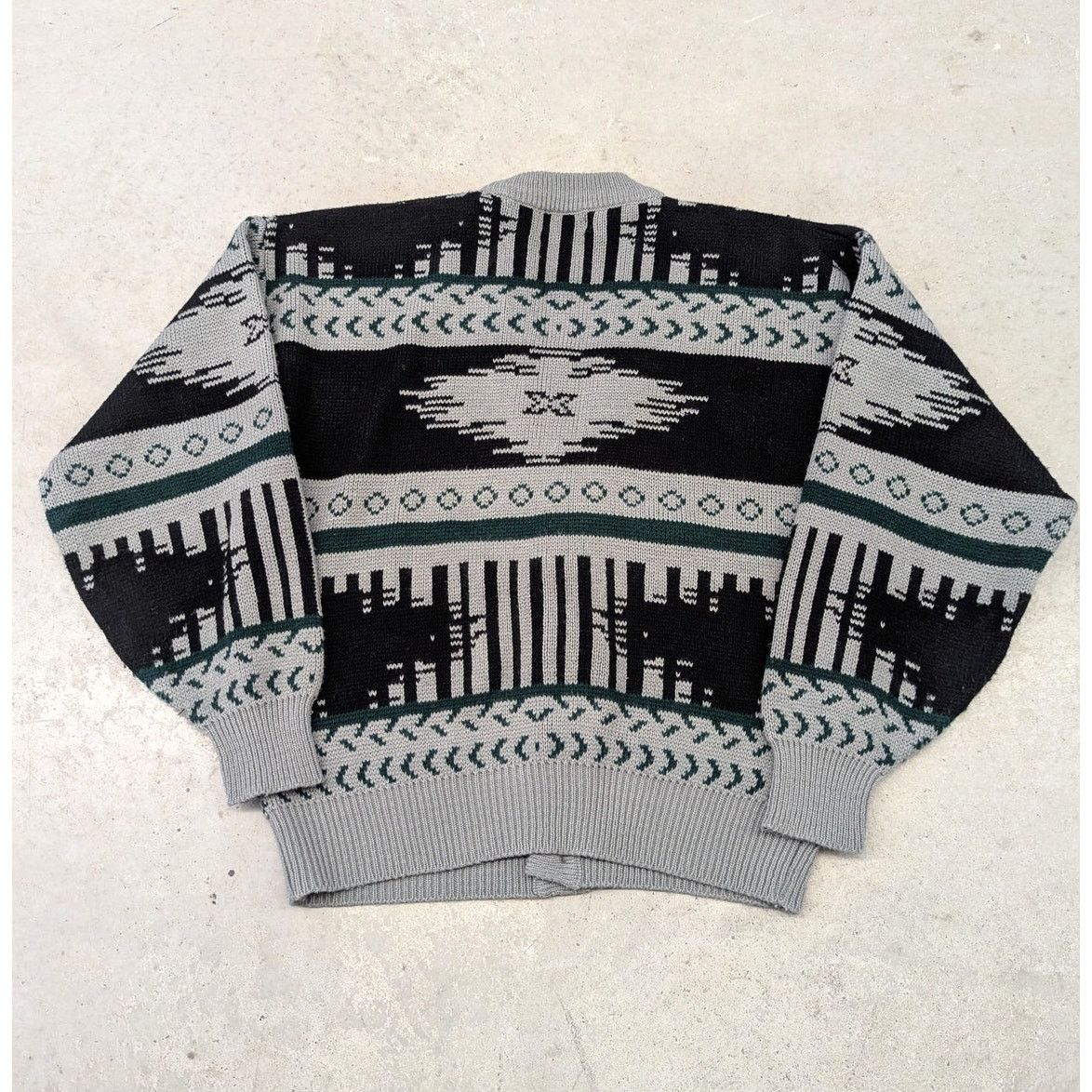 Vintage × Western Mountaineering Vintage South Western Style Pattern Cardigan Sweater Size US L / EU 52-54 / 3 - 2 Thumbnail