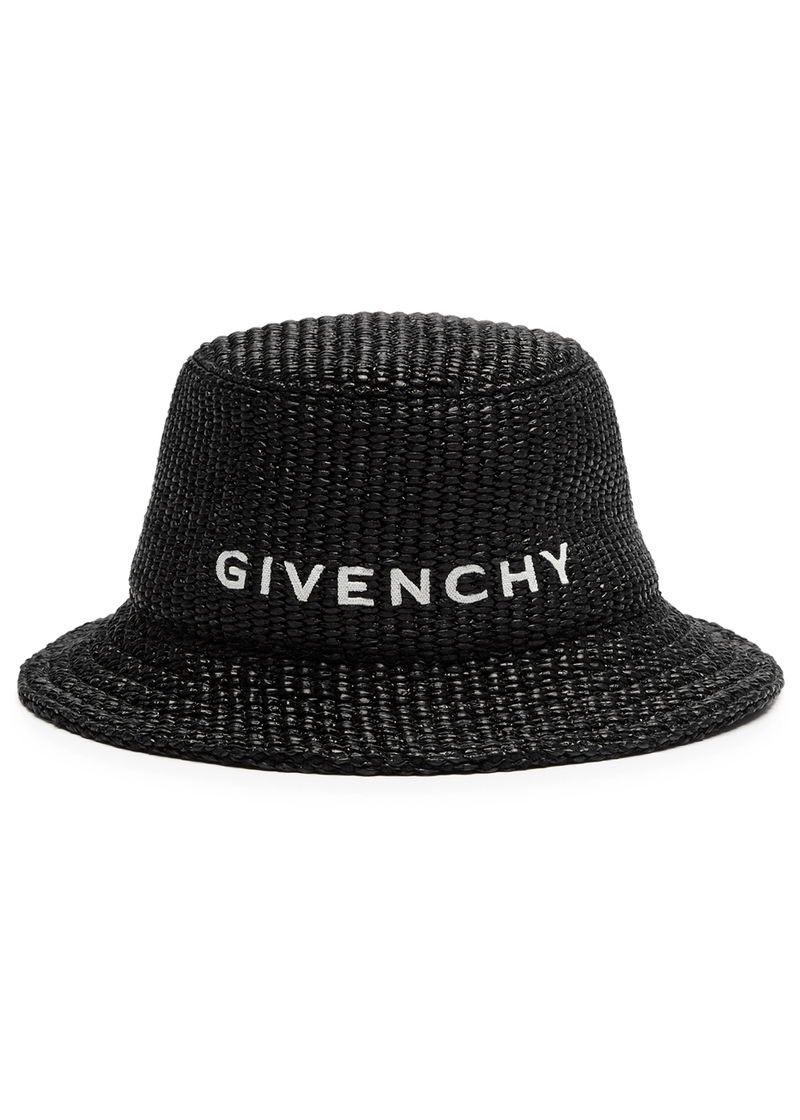 Givenchy givenchy bucket hat in woven black coated paper 57 Size ONE SIZE - 1 Thumbnail
